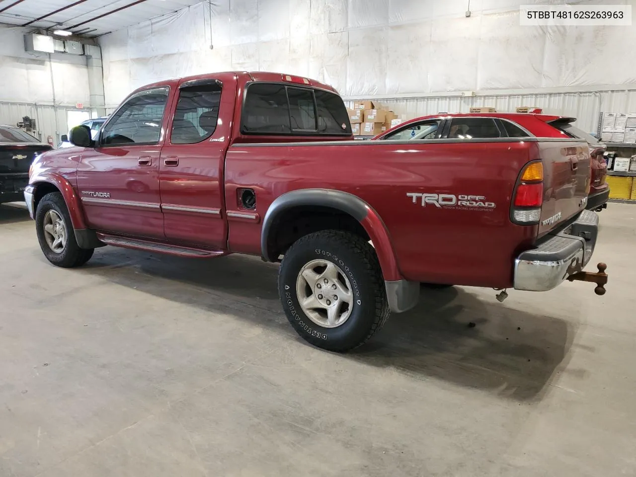 2002 Toyota Tundra Access Cab Limited VIN: 5TBBT48162S263963 Lot: 78550414