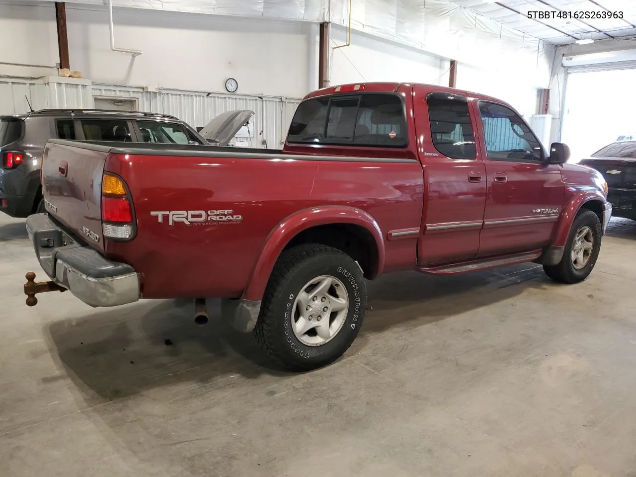 2002 Toyota Tundra Access Cab Limited VIN: 5TBBT48162S263963 Lot: 78550414