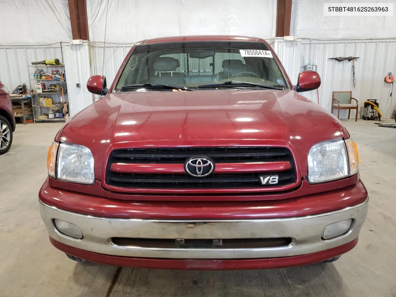 2002 Toyota Tundra Access Cab Limited VIN: 5TBBT48162S263963 Lot: 78550414