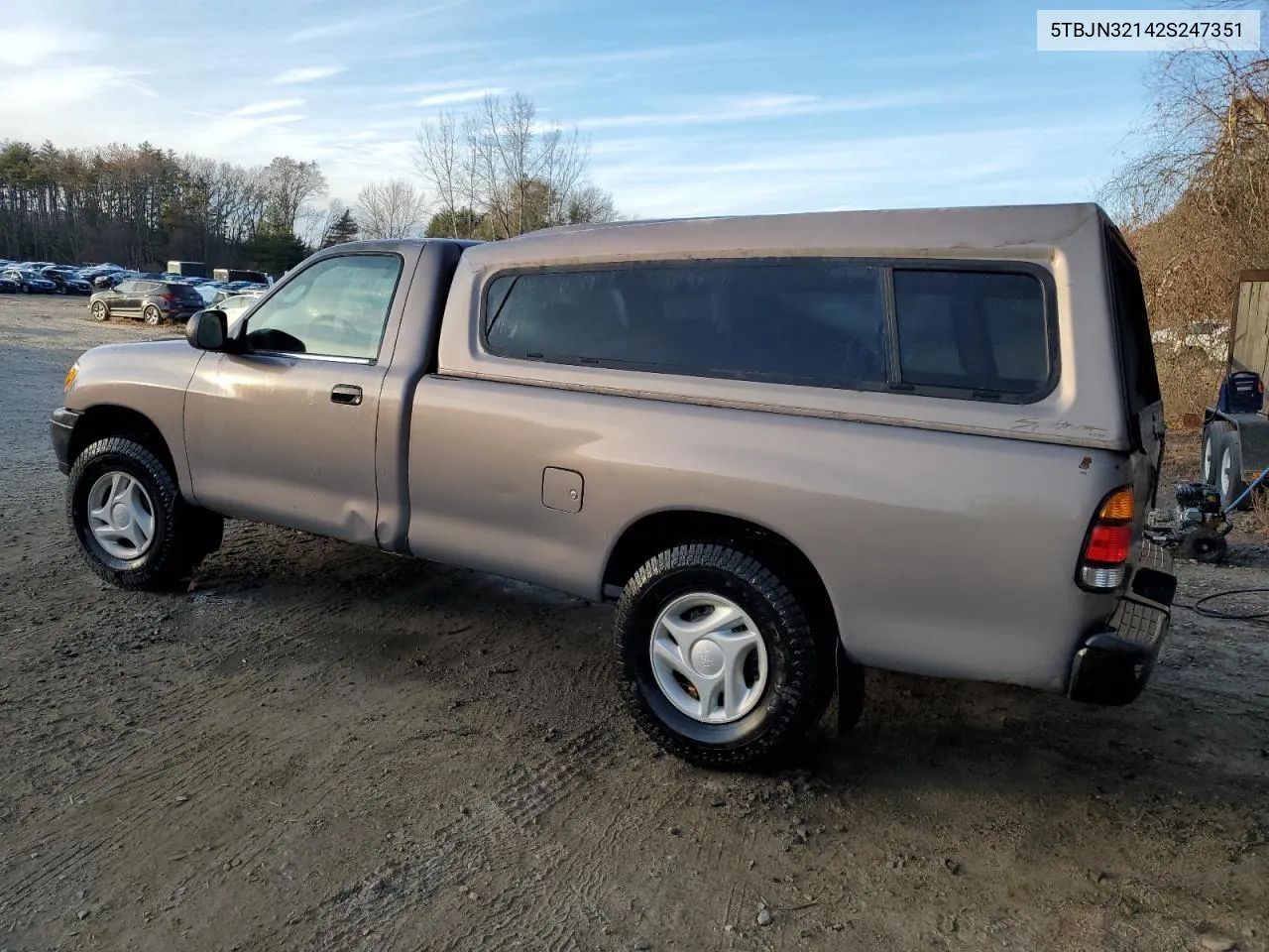 2002 Toyota Tundra VIN: 5TBJN32142S247351 Lot: 78580094