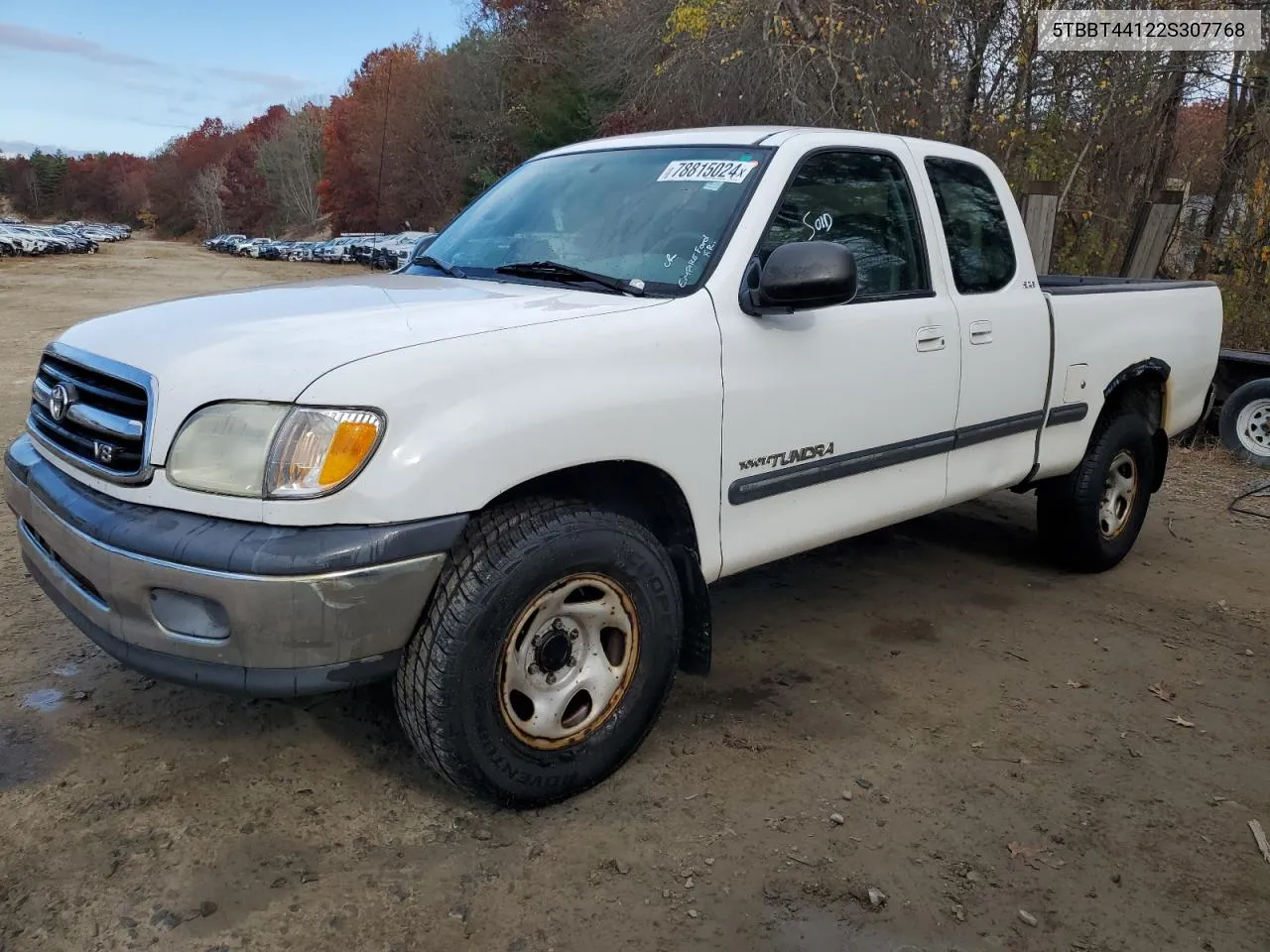 2002 Toyota Tundra Access Cab VIN: 5TBBT44122S307768 Lot: 78815024