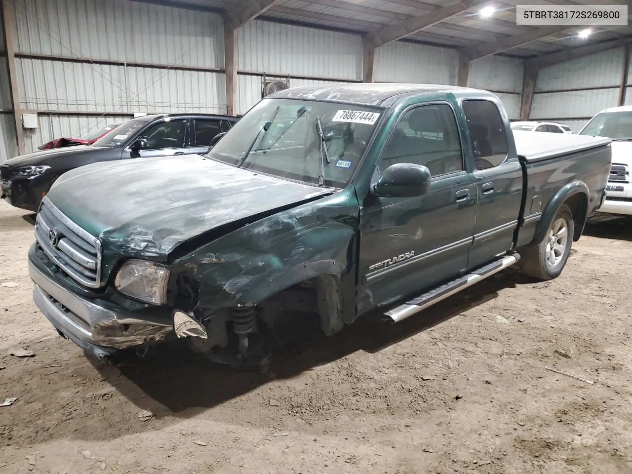 2002 Toyota Tundra Access Cab Limited VIN: 5TBRT38172S269800 Lot: 78867444