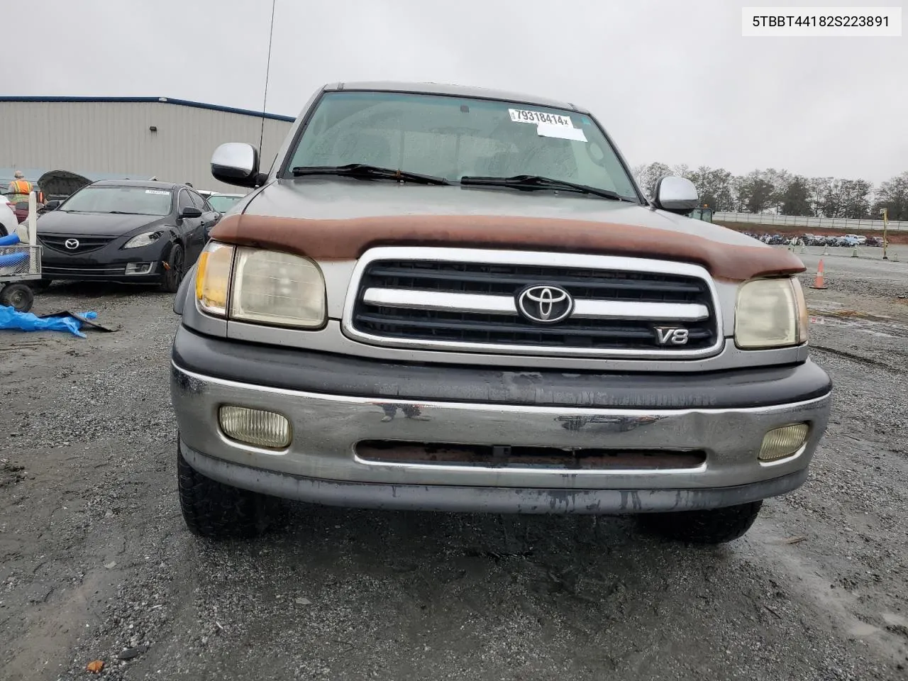 2002 Toyota Tundra Access Cab VIN: 5TBBT44182S223891 Lot: 79318414