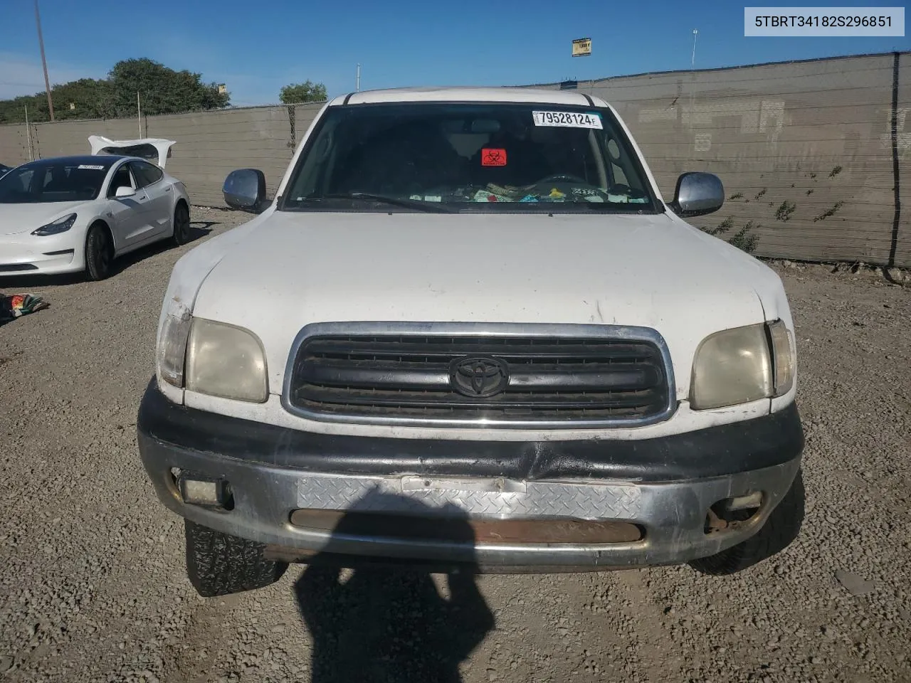 2002 Toyota Tundra Access Cab VIN: 5TBRT34182S296851 Lot: 79528124