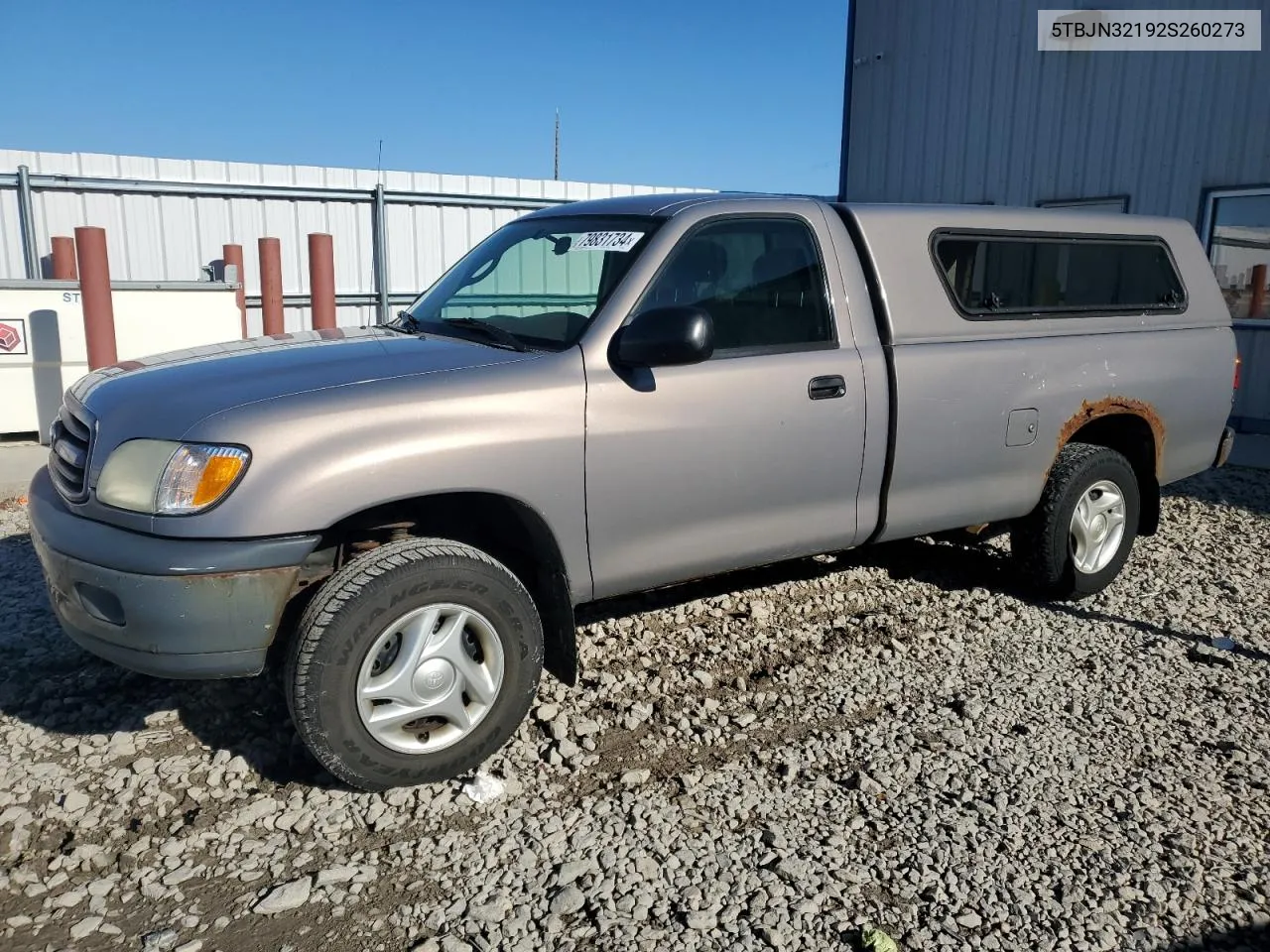 2002 Toyota Tundra VIN: 5TBJN32192S260273 Lot: 79831734