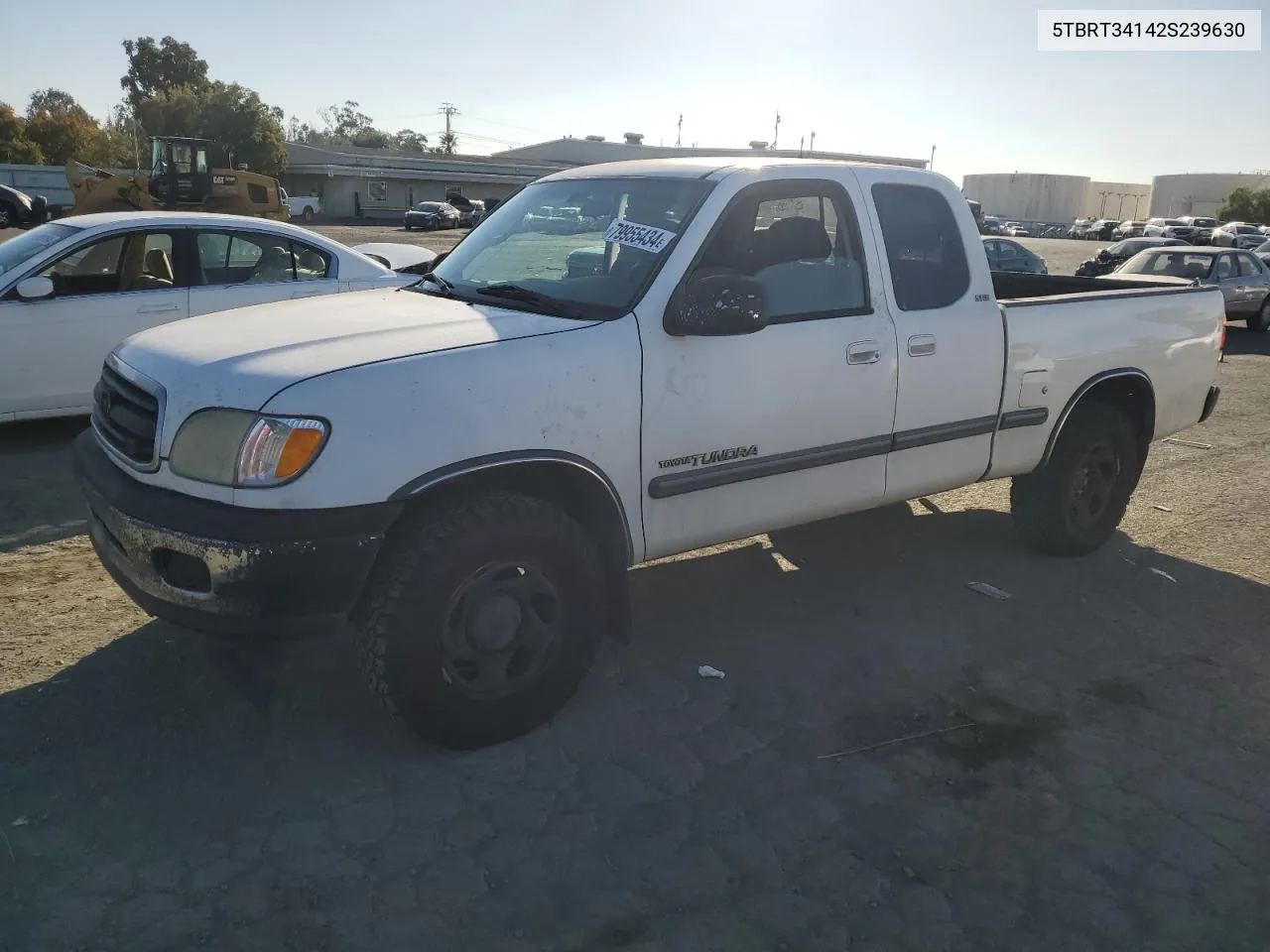 2002 Toyota Tundra Access Cab VIN: 5TBRT34142S239630 Lot: 79955434