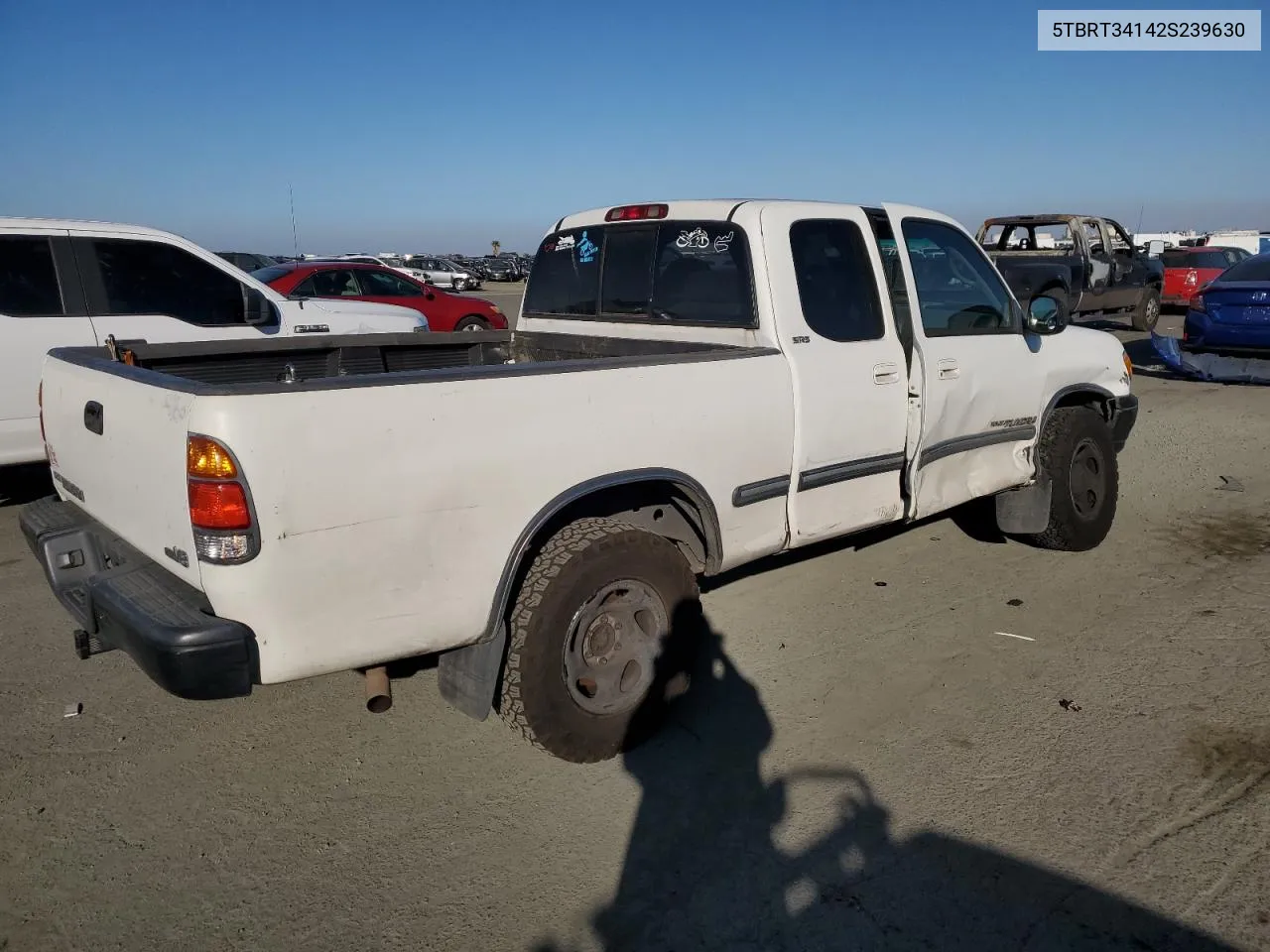 2002 Toyota Tundra Access Cab VIN: 5TBRT34142S239630 Lot: 79955434