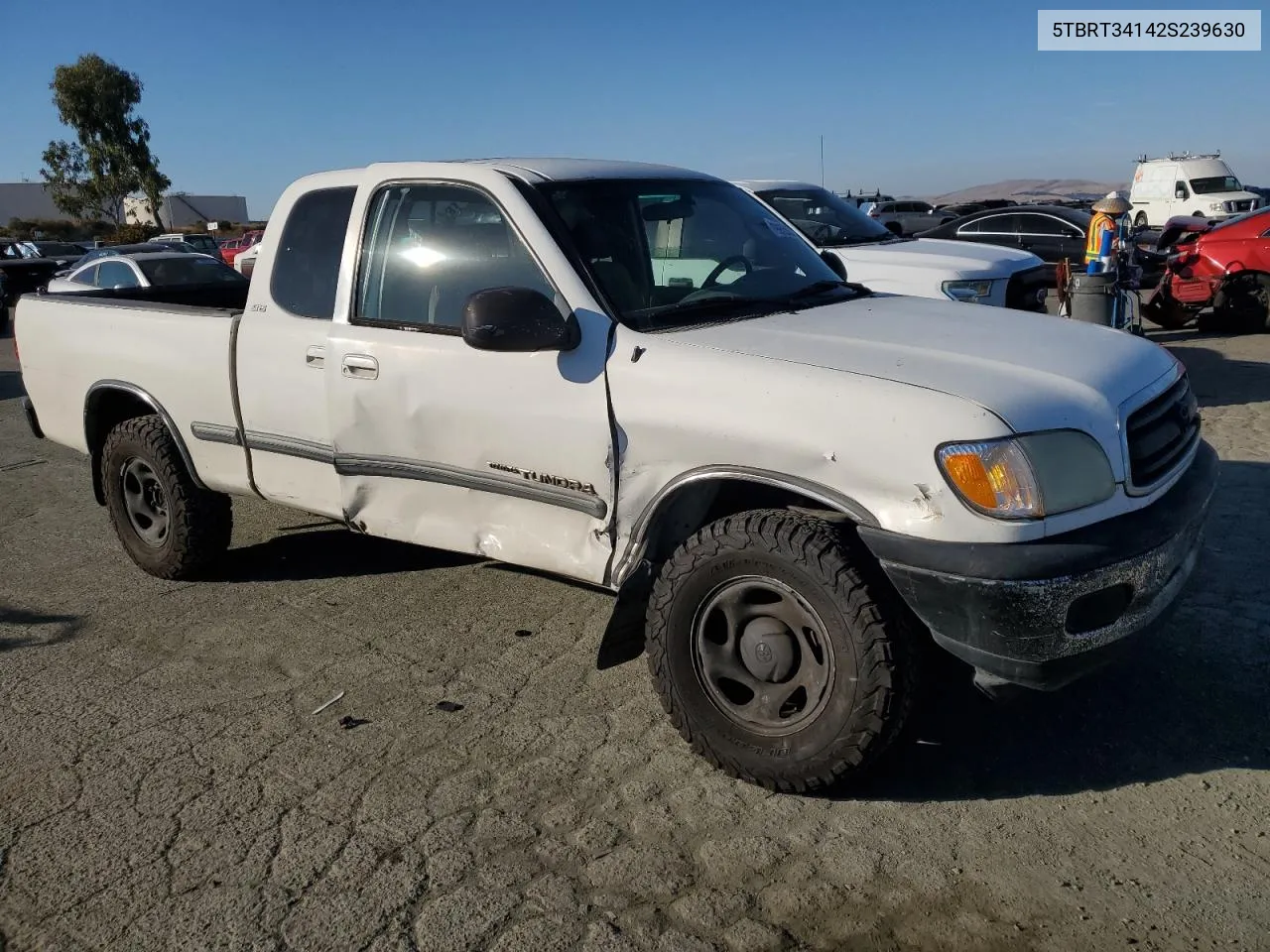 2002 Toyota Tundra Access Cab VIN: 5TBRT34142S239630 Lot: 79955434