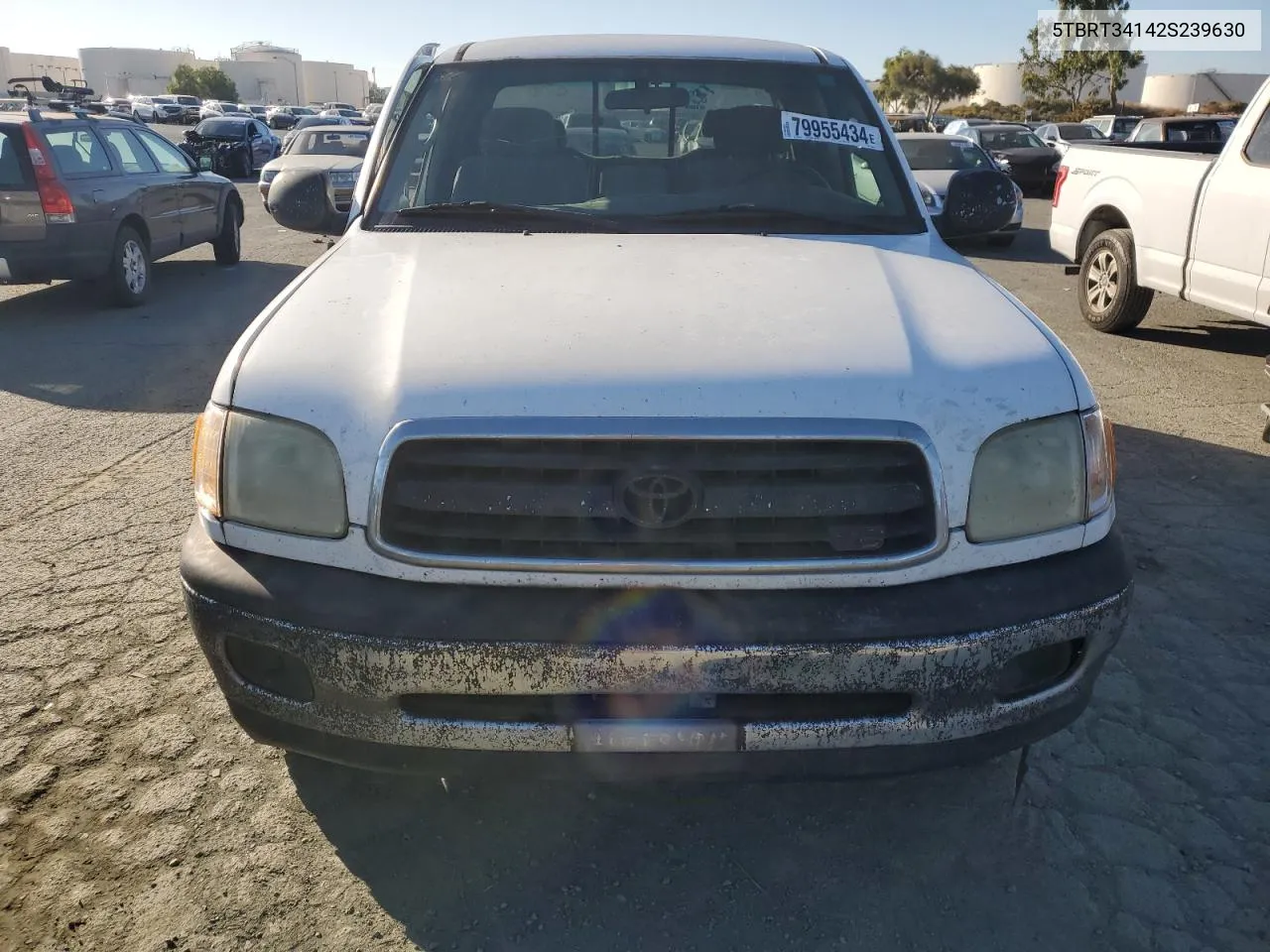 2002 Toyota Tundra Access Cab VIN: 5TBRT34142S239630 Lot: 79955434