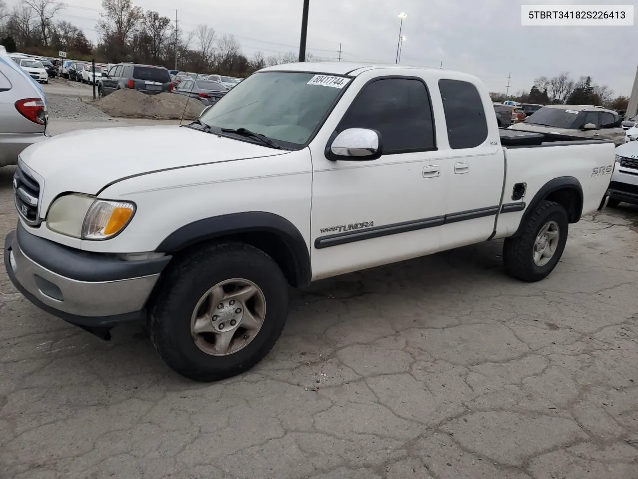 2002 Toyota Tundra Access Cab VIN: 5TBRT34182S226413 Lot: 80417744