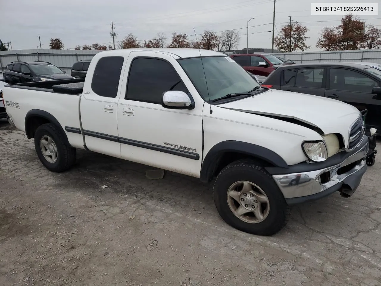 2002 Toyota Tundra Access Cab VIN: 5TBRT34182S226413 Lot: 80417744