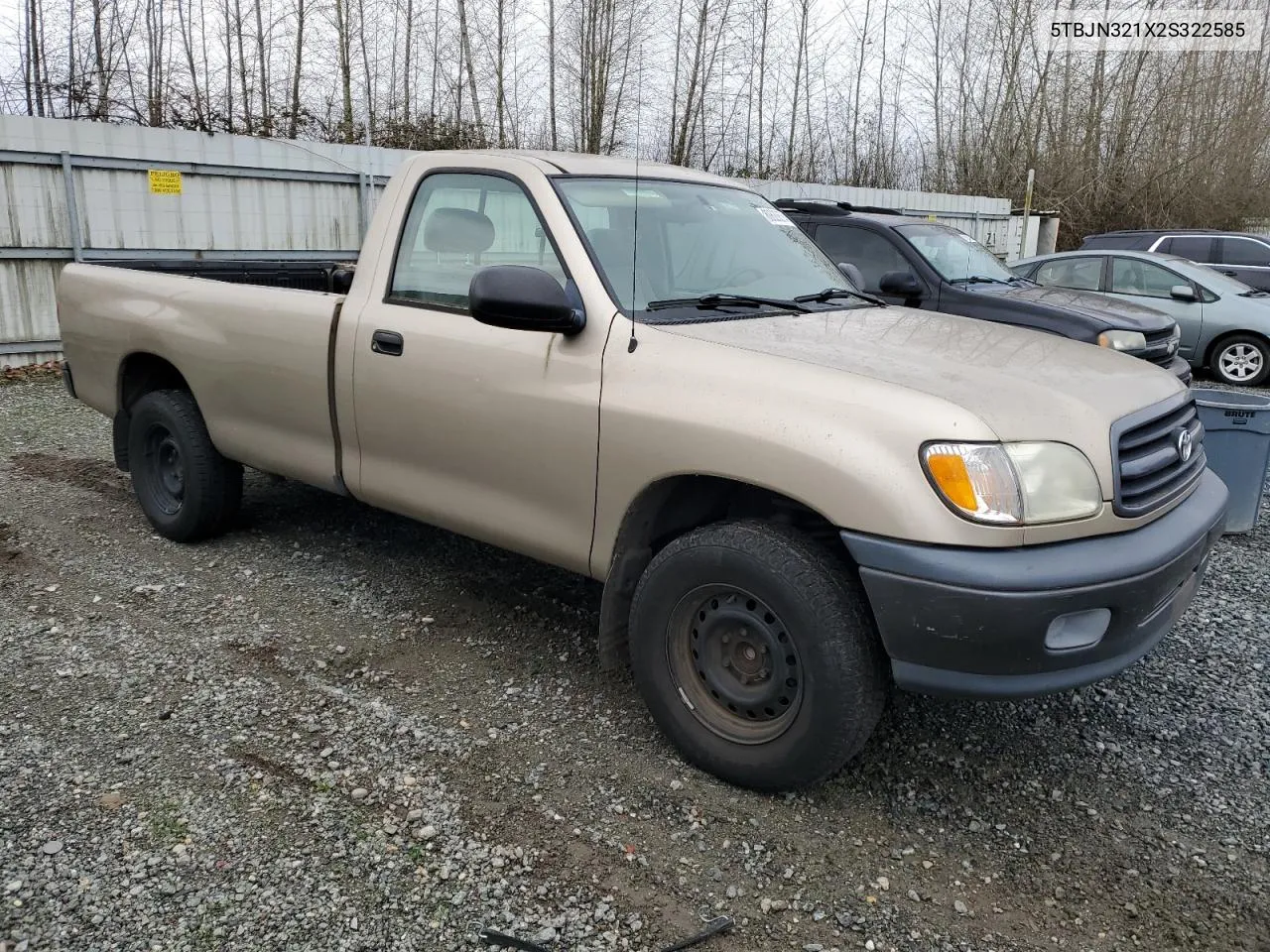 2002 Toyota Tundra VIN: 5TBJN321X2S322585 Lot: 80620574