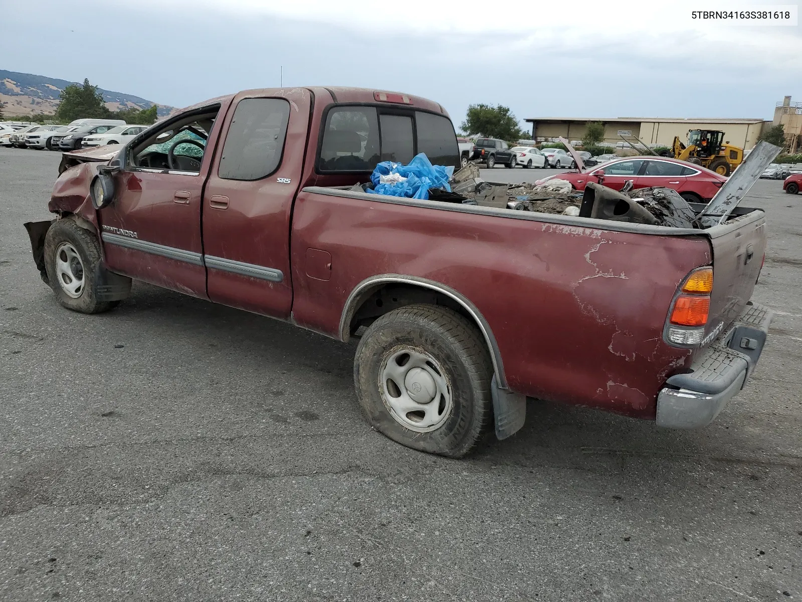 2003 Toyota Tundra Access Cab Sr5 VIN: 5TBRN34163S381618 Lot: 46446614