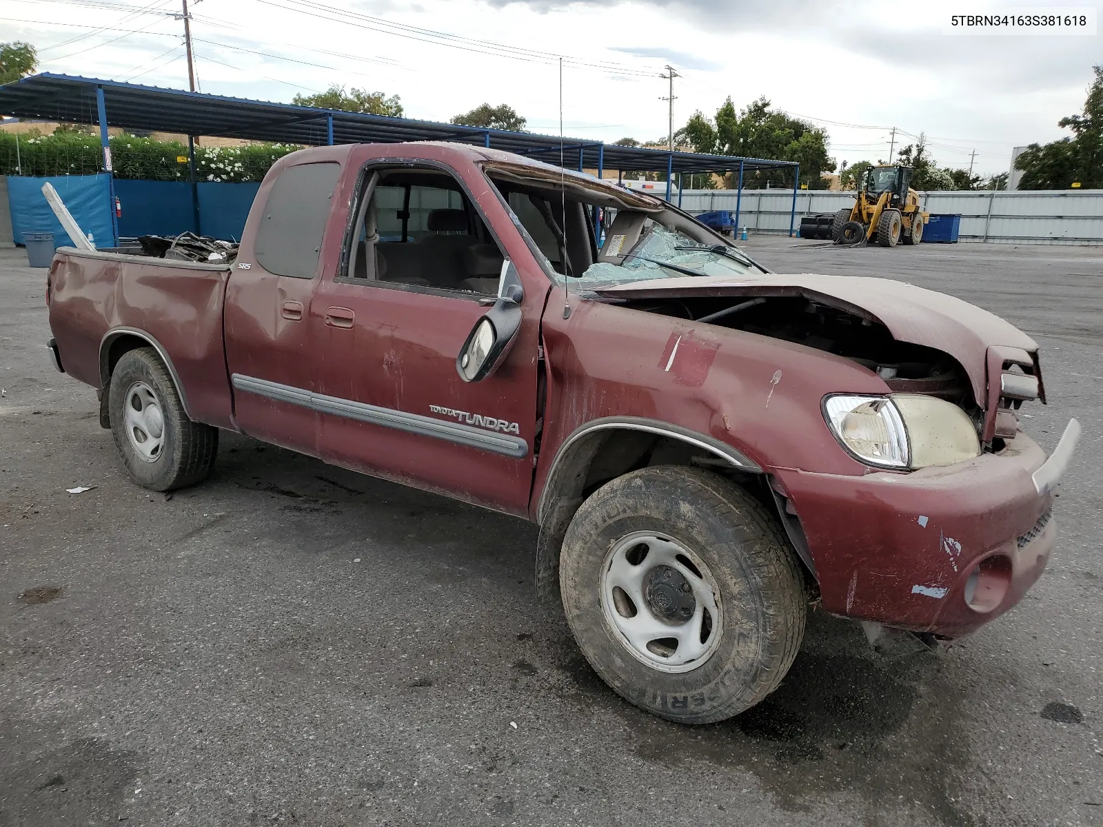 2003 Toyota Tundra Access Cab Sr5 VIN: 5TBRN34163S381618 Lot: 46446614