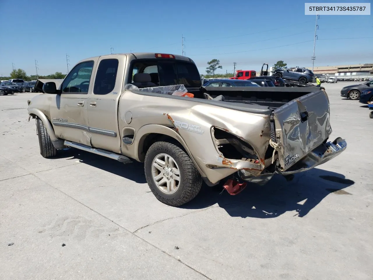 2003 Toyota Tundra Access Cab Sr5 VIN: 5TBRT34173S435787 Lot: 48850624