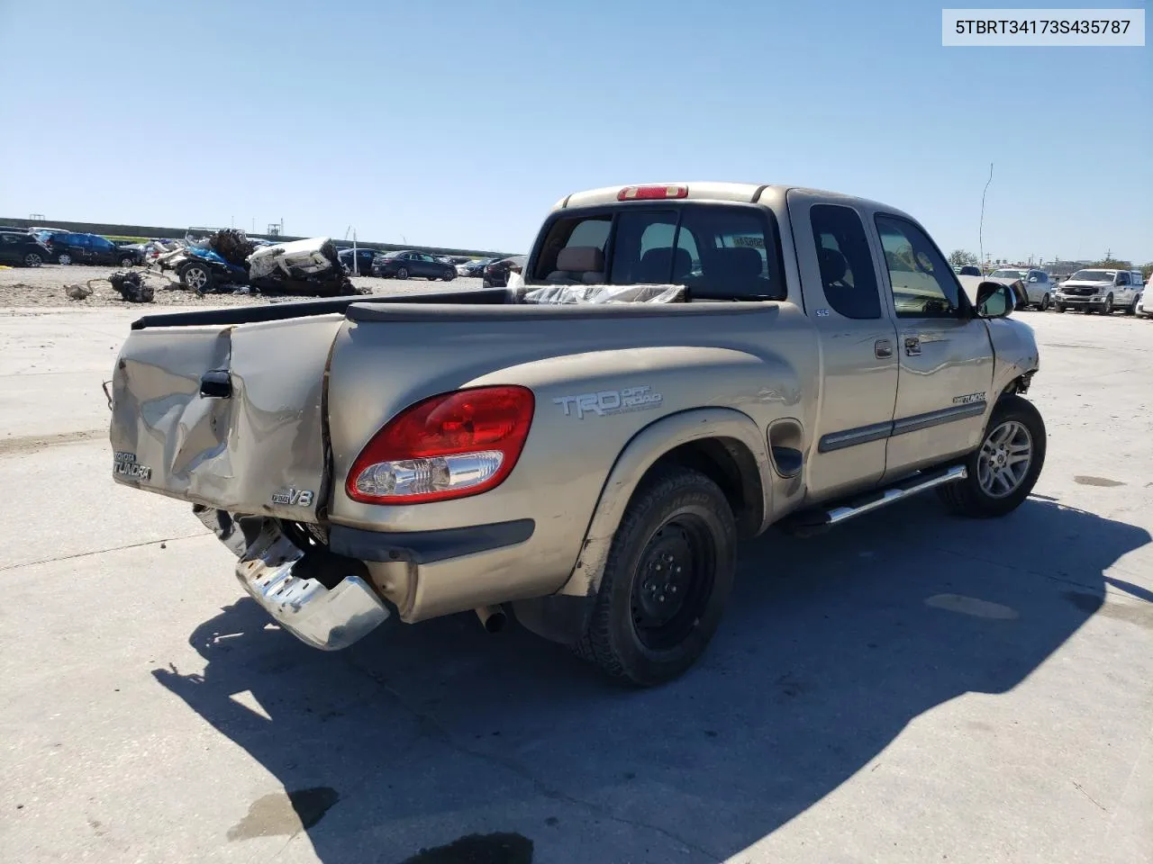 2003 Toyota Tundra Access Cab Sr5 VIN: 5TBRT34173S435787 Lot: 48850624