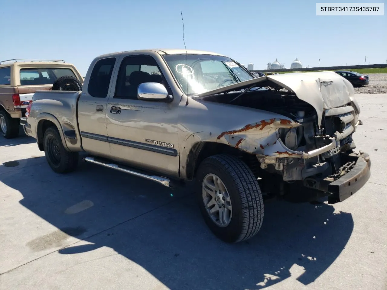 2003 Toyota Tundra Access Cab Sr5 VIN: 5TBRT34173S435787 Lot: 48850624