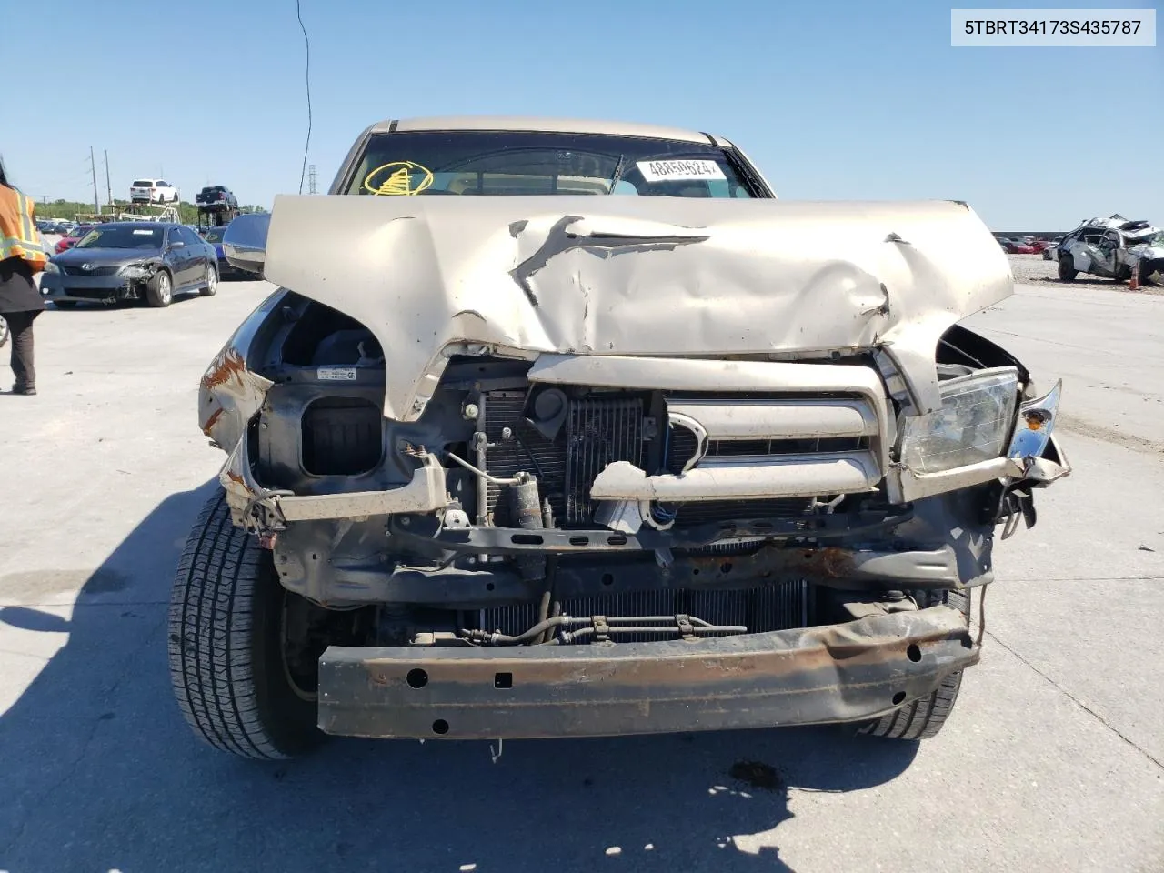 2003 Toyota Tundra Access Cab Sr5 VIN: 5TBRT34173S435787 Lot: 48850624