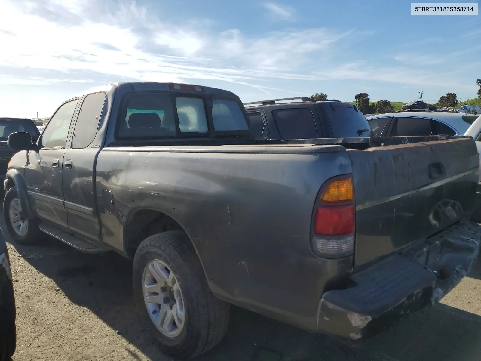 2003 Toyota Tundra Access Cab Limited VIN: 5TBRT38183S358714 Lot: 50386504