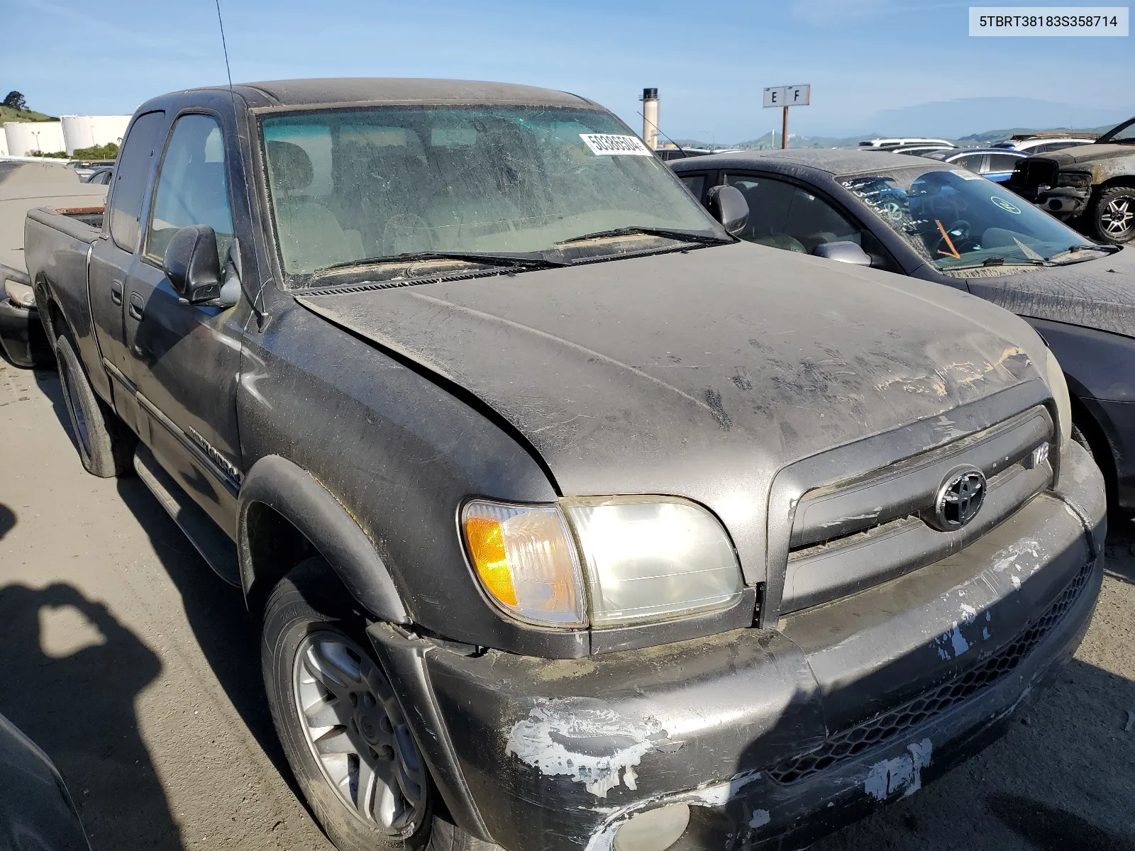 2003 Toyota Tundra Access Cab Limited VIN: 5TBRT38183S358714 Lot: 50386504