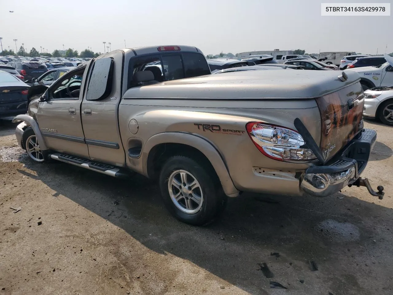 2003 Toyota Tundra Access Cab Sr5 VIN: 5TBRT34163S429978 Lot: 55407663