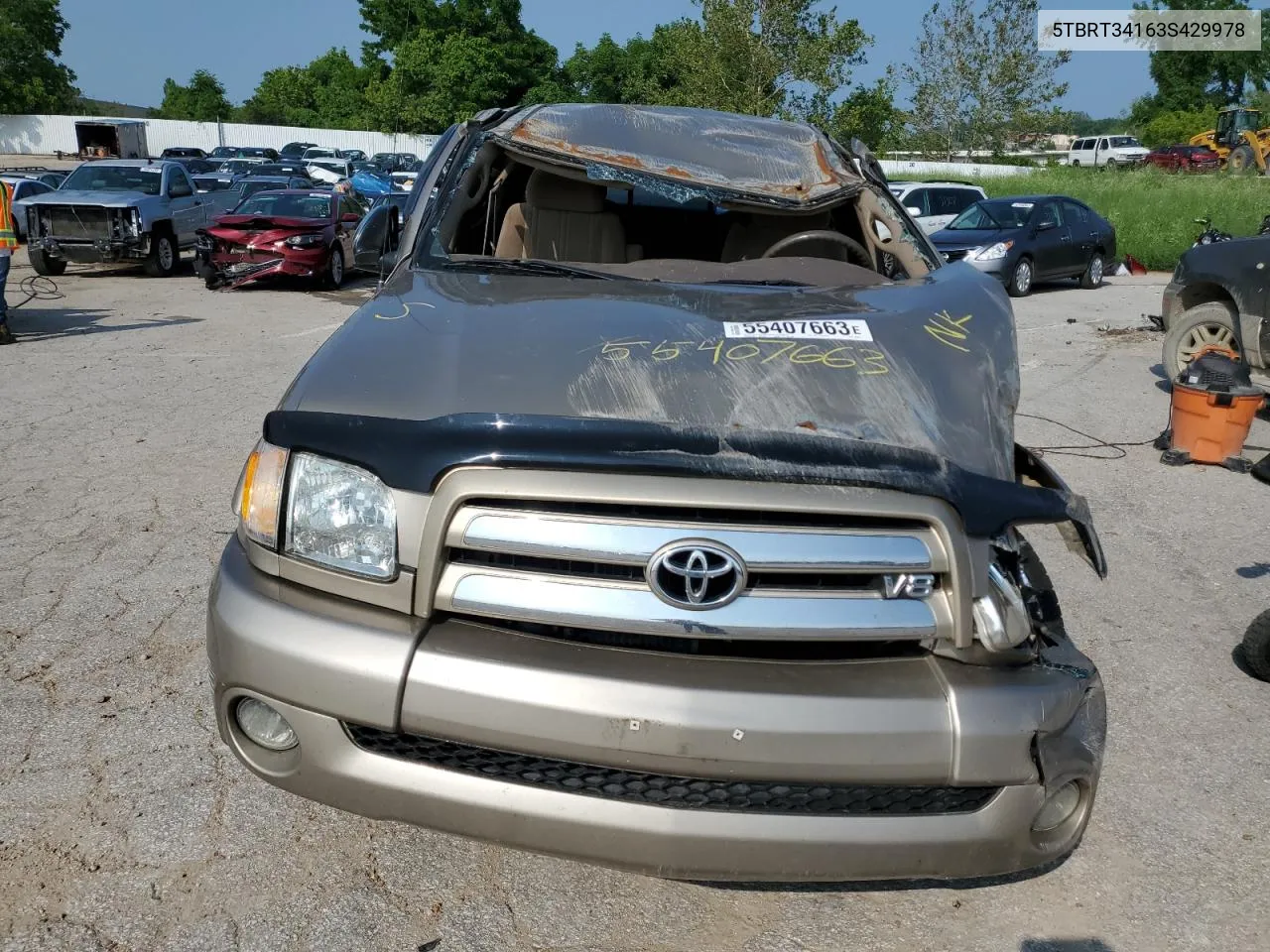 2003 Toyota Tundra Access Cab Sr5 VIN: 5TBRT34163S429978 Lot: 55407663