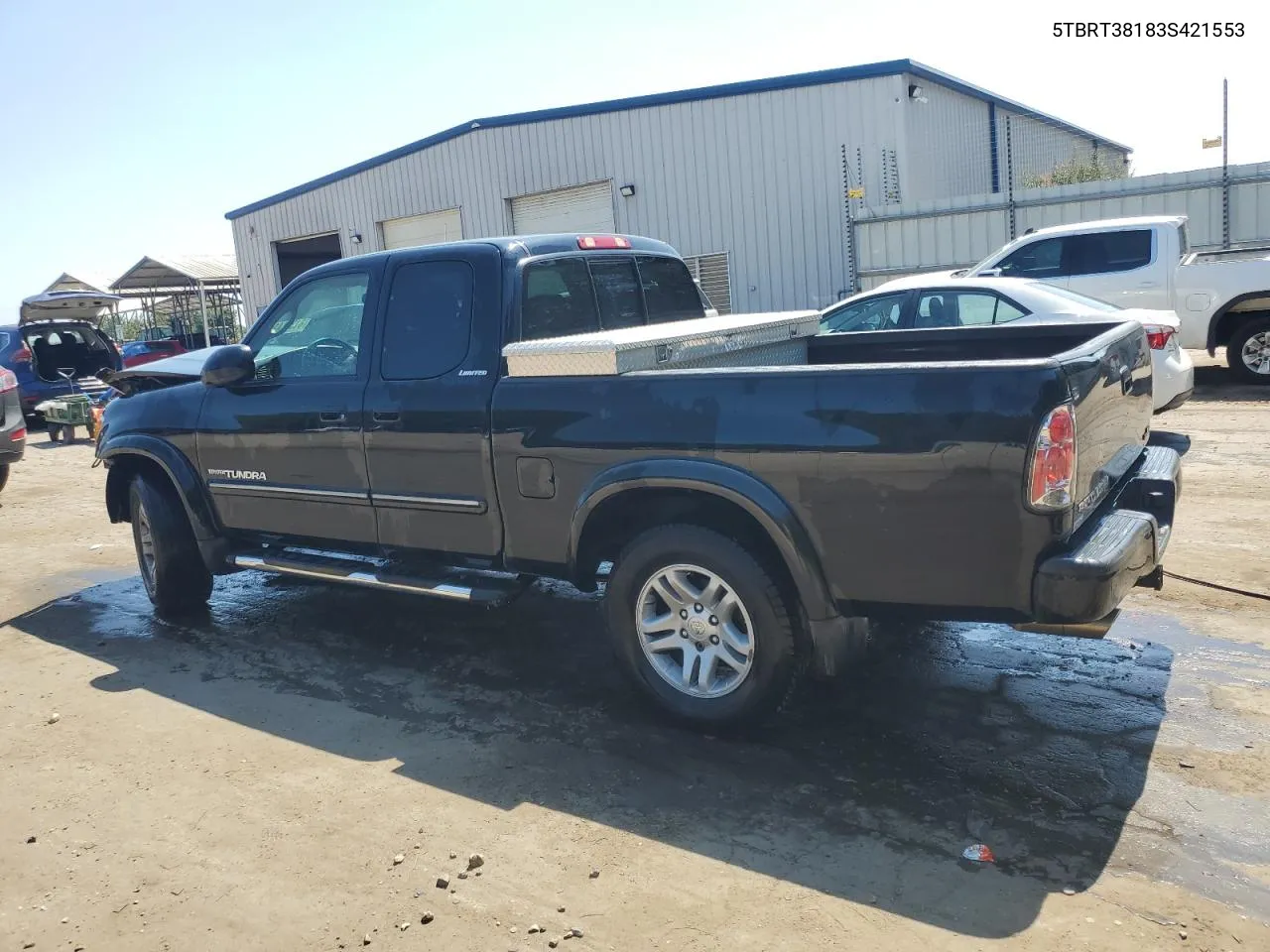 2003 Toyota Tundra Access Cab Limited VIN: 5TBRT38183S421553 Lot: 61351414