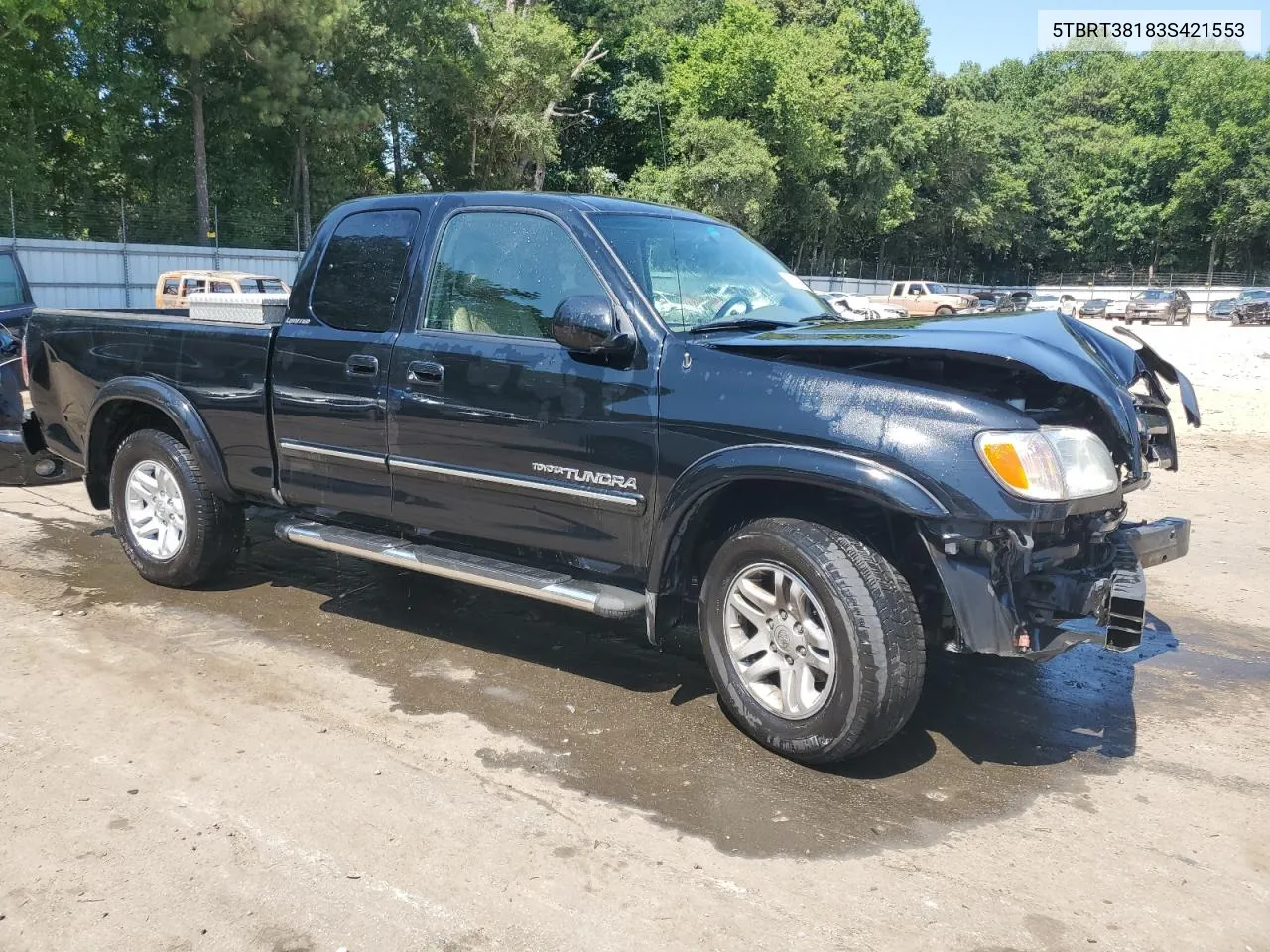 2003 Toyota Tundra Access Cab Limited VIN: 5TBRT38183S421553 Lot: 61351414