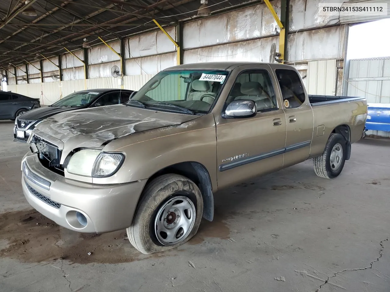 2003 Toyota Tundra Access Cab Sr5 VIN: 5TBRN34153S411112 Lot: 64407044