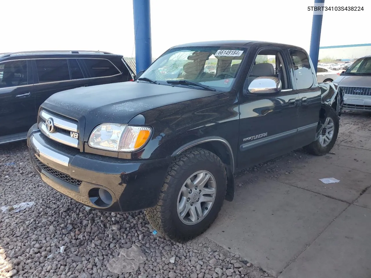 2003 Toyota Tundra Access Cab Sr5 VIN: 5TBRT34103S438224 Lot: 66149184