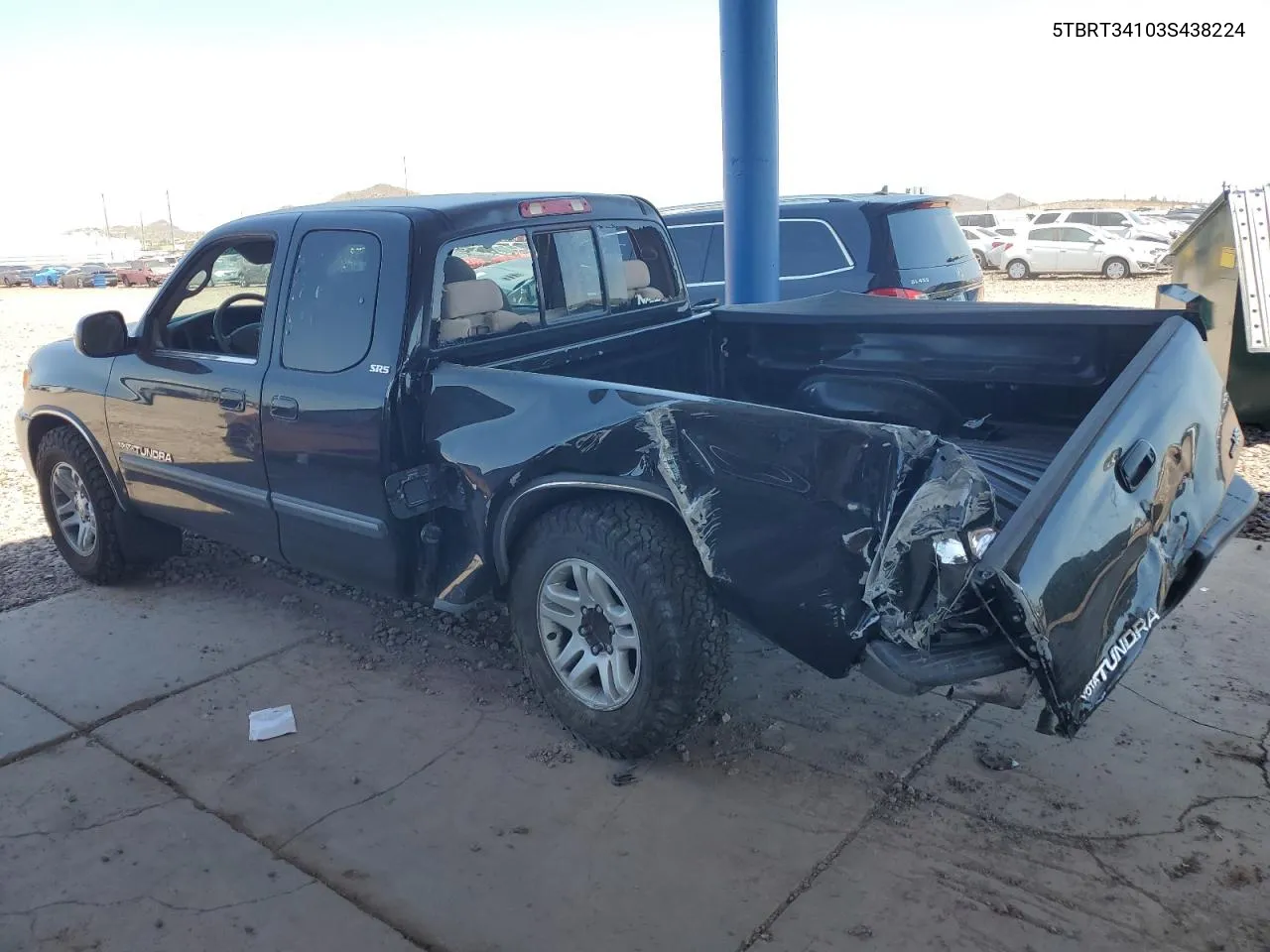 2003 Toyota Tundra Access Cab Sr5 VIN: 5TBRT34103S438224 Lot: 66149184