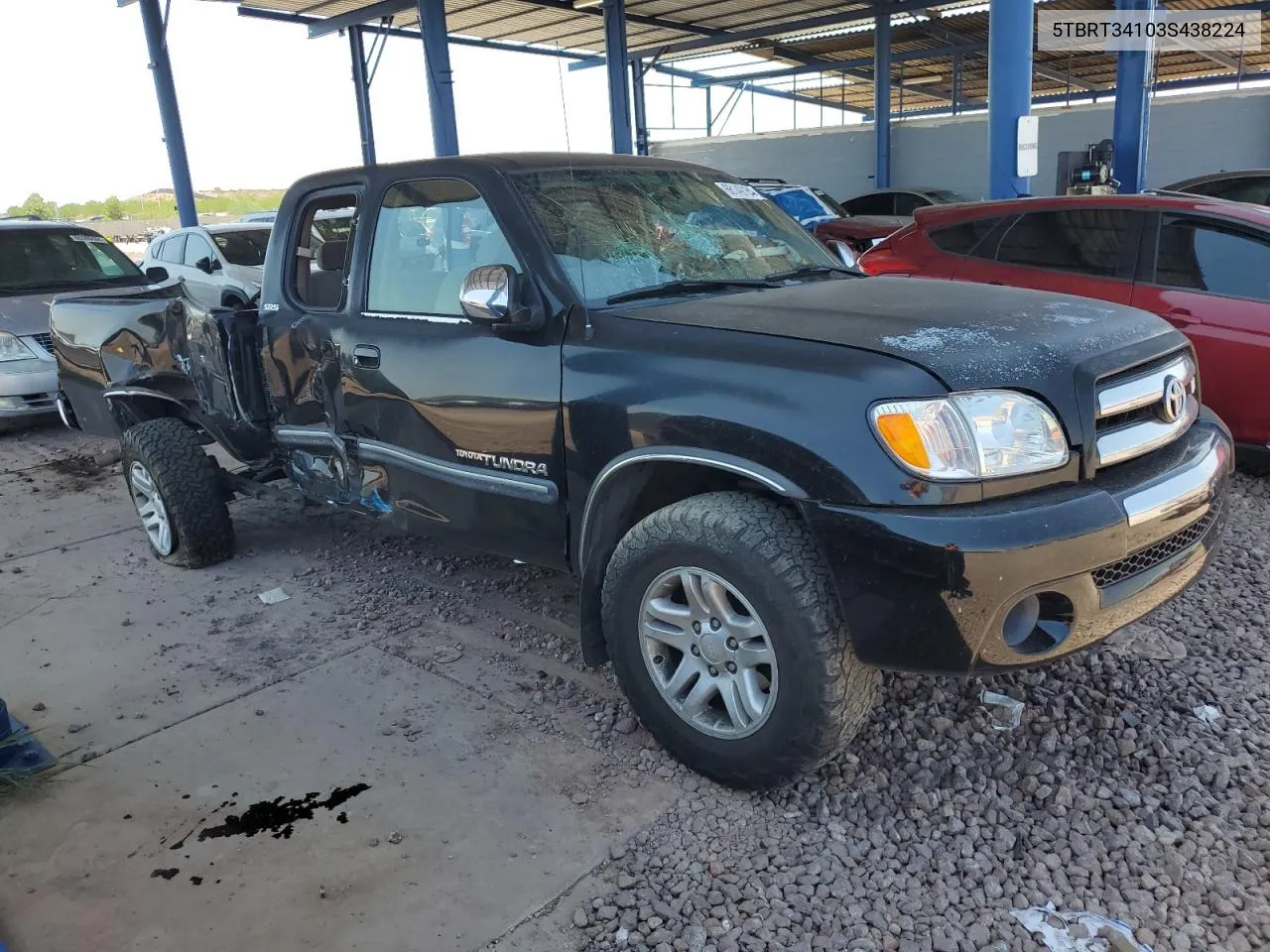 2003 Toyota Tundra Access Cab Sr5 VIN: 5TBRT34103S438224 Lot: 66149184