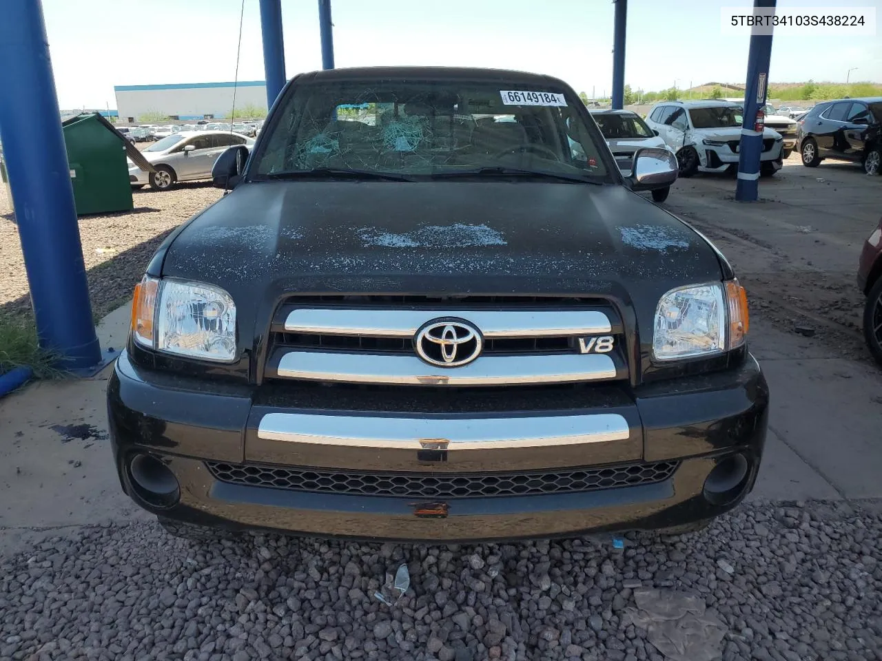 2003 Toyota Tundra Access Cab Sr5 VIN: 5TBRT34103S438224 Lot: 66149184