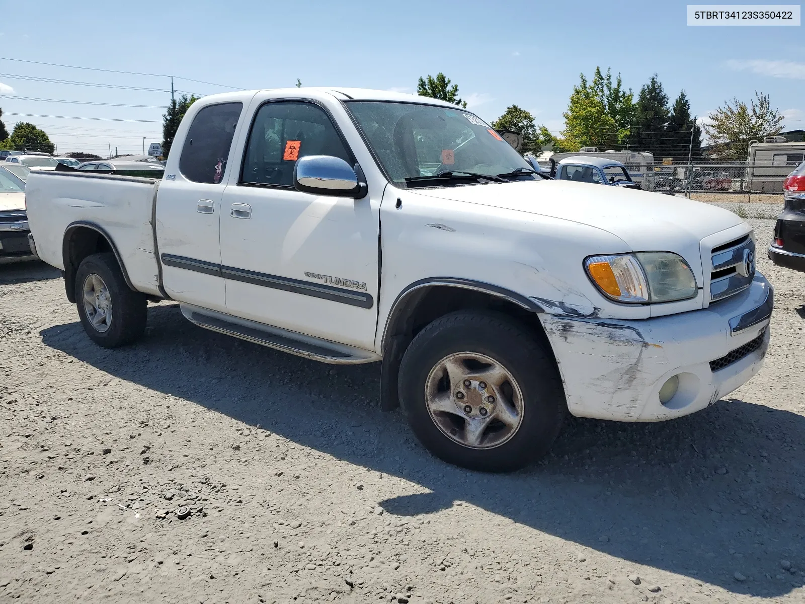 2003 Toyota Tundra Access Cab Sr5 VIN: 5TBRT34123S350422 Lot: 67525724