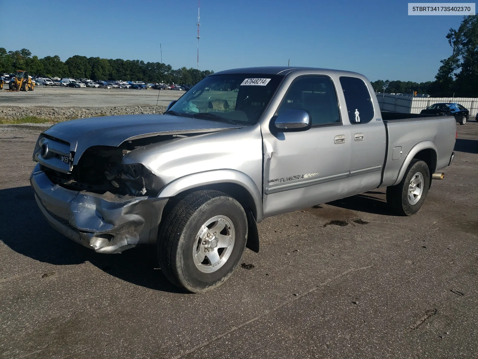 2003 Toyota Tundra Access Cab Sr5 VIN: 5TBRT34173S402370 Lot: 67648214