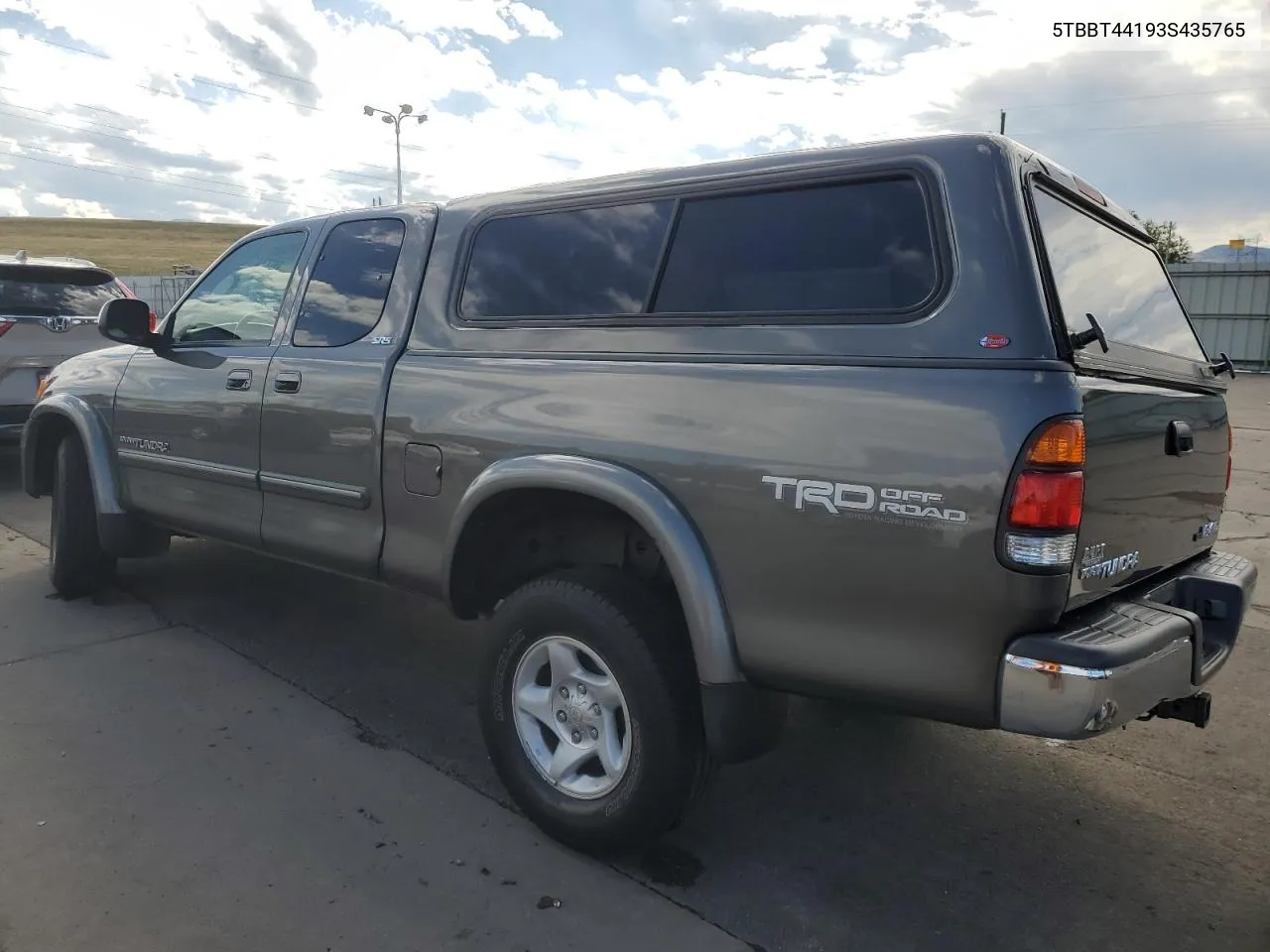 2003 Toyota Tundra Access Cab Sr5 VIN: 5TBBT44193S435765 Lot: 67740094