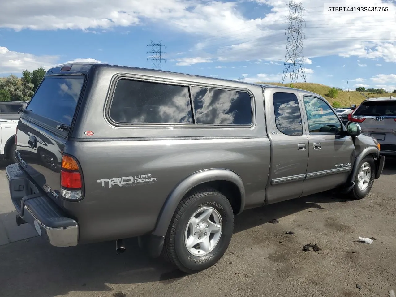 2003 Toyota Tundra Access Cab Sr5 VIN: 5TBBT44193S435765 Lot: 67740094