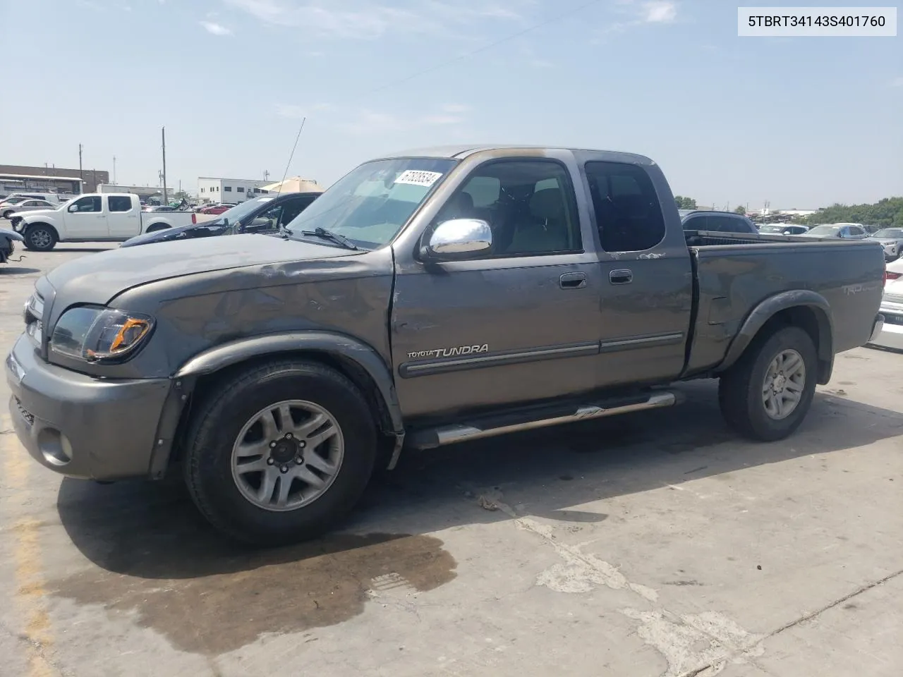 2003 Toyota Tundra Access Cab Sr5 VIN: 5TBRT34143S401760 Lot: 67828534