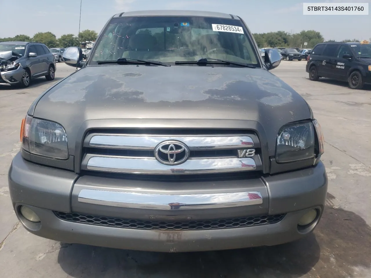 2003 Toyota Tundra Access Cab Sr5 VIN: 5TBRT34143S401760 Lot: 67828534