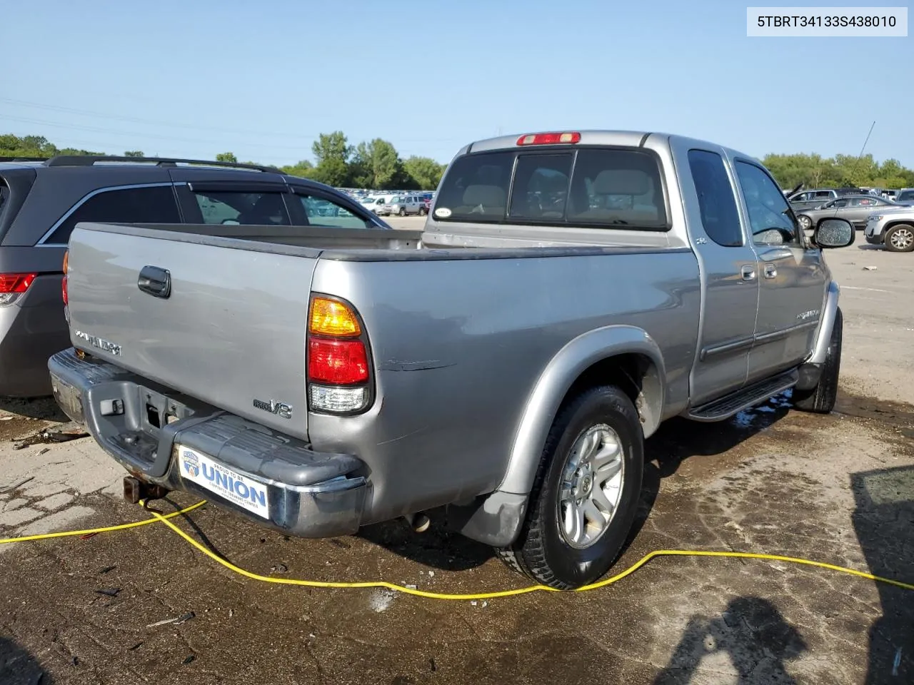 2003 Toyota Tundra Access Cab Sr5 VIN: 5TBRT34133S438010 Lot: 67892304