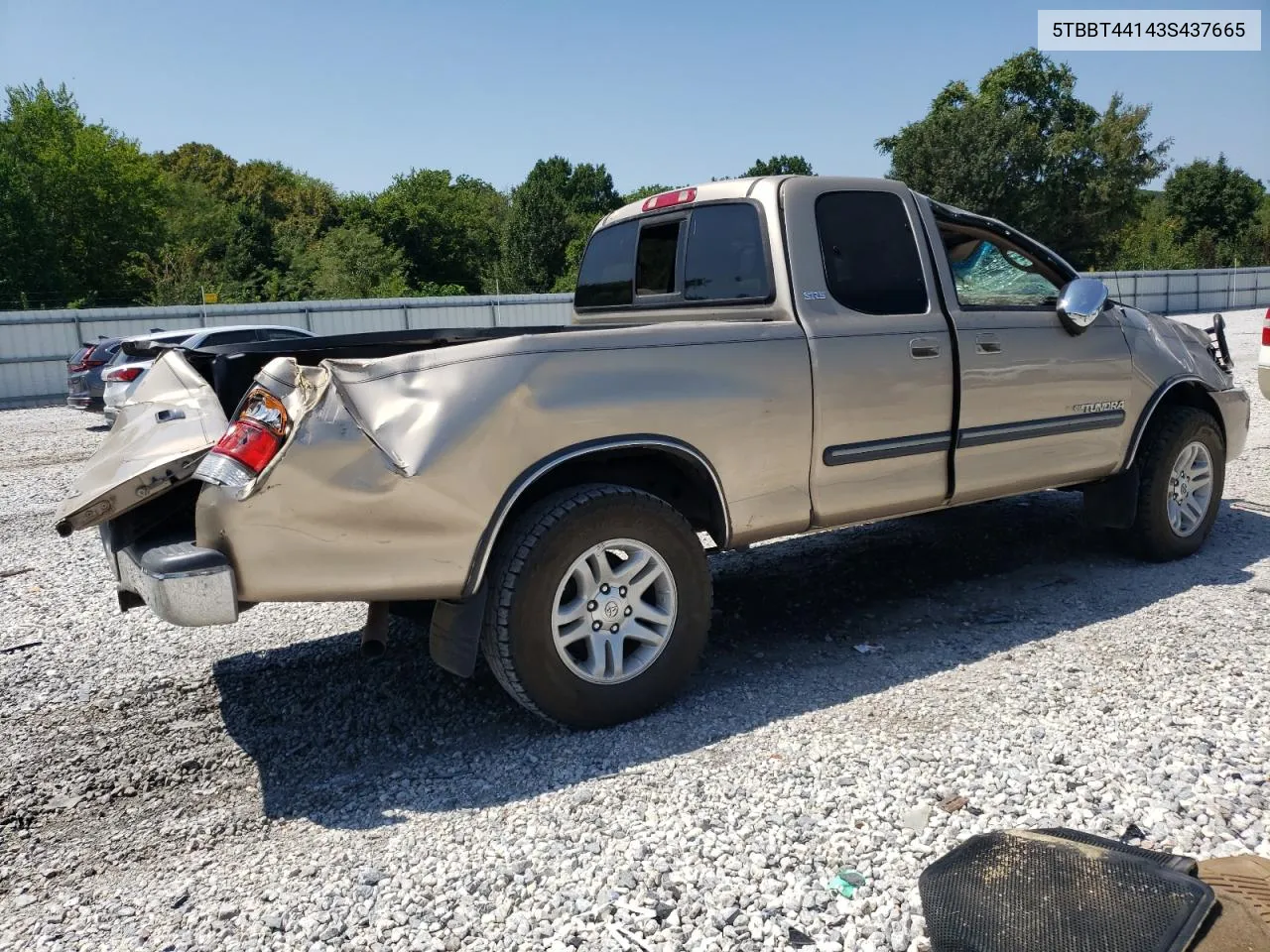 5TBBT44143S437665 2003 Toyota Tundra Access Cab Sr5