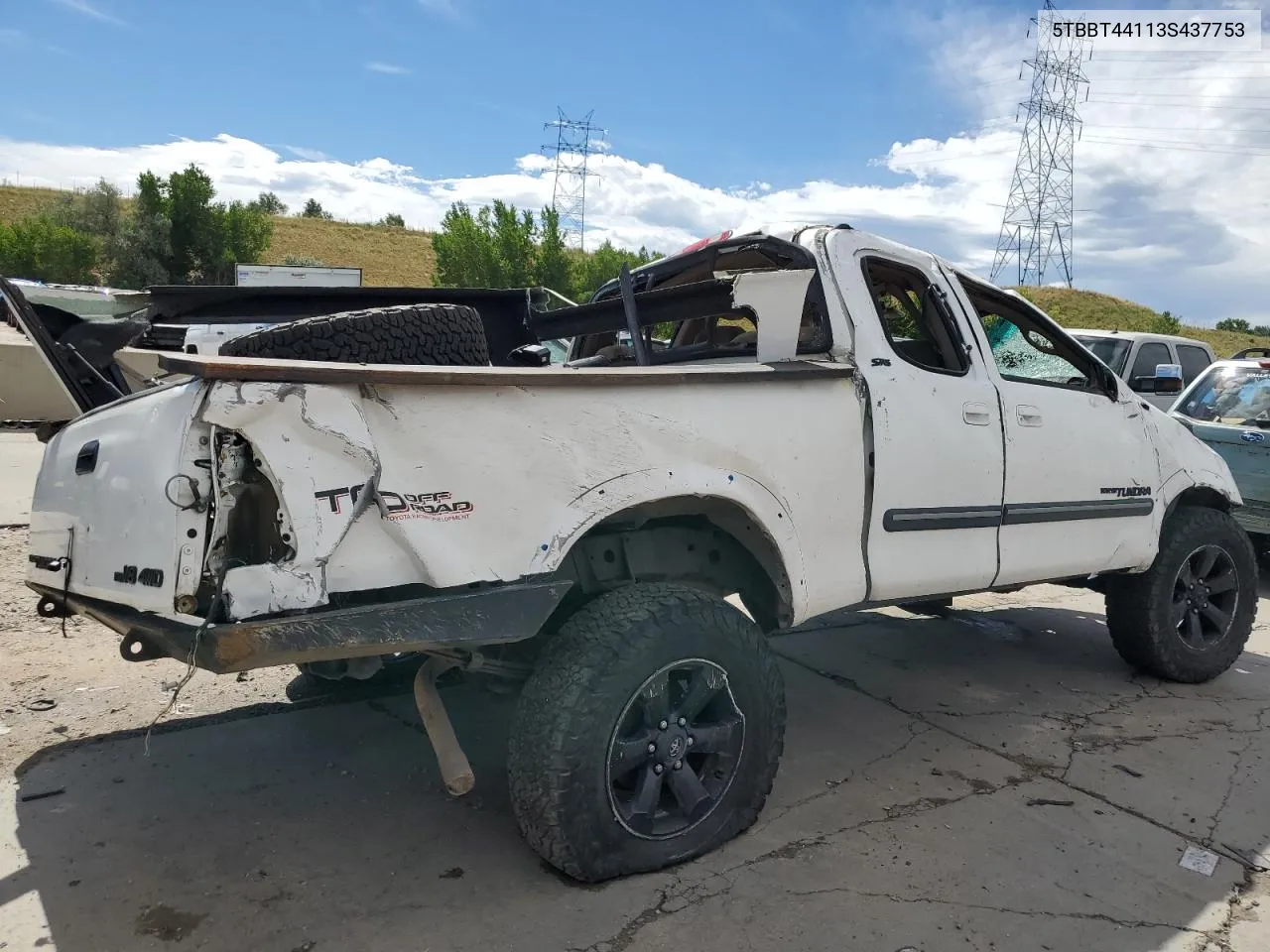 2003 Toyota Tundra Access Cab Sr5 VIN: 5TBBT44113S437753 Lot: 68336924