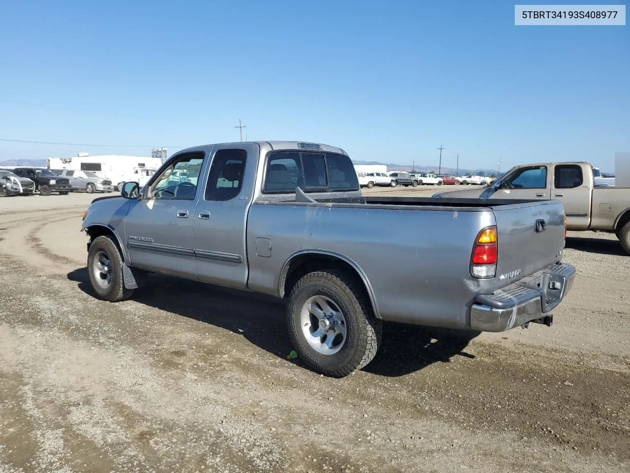 2003 Toyota Tundra Access Cab Sr5 VIN: 5TBRT34193S408977 Lot: 69219134