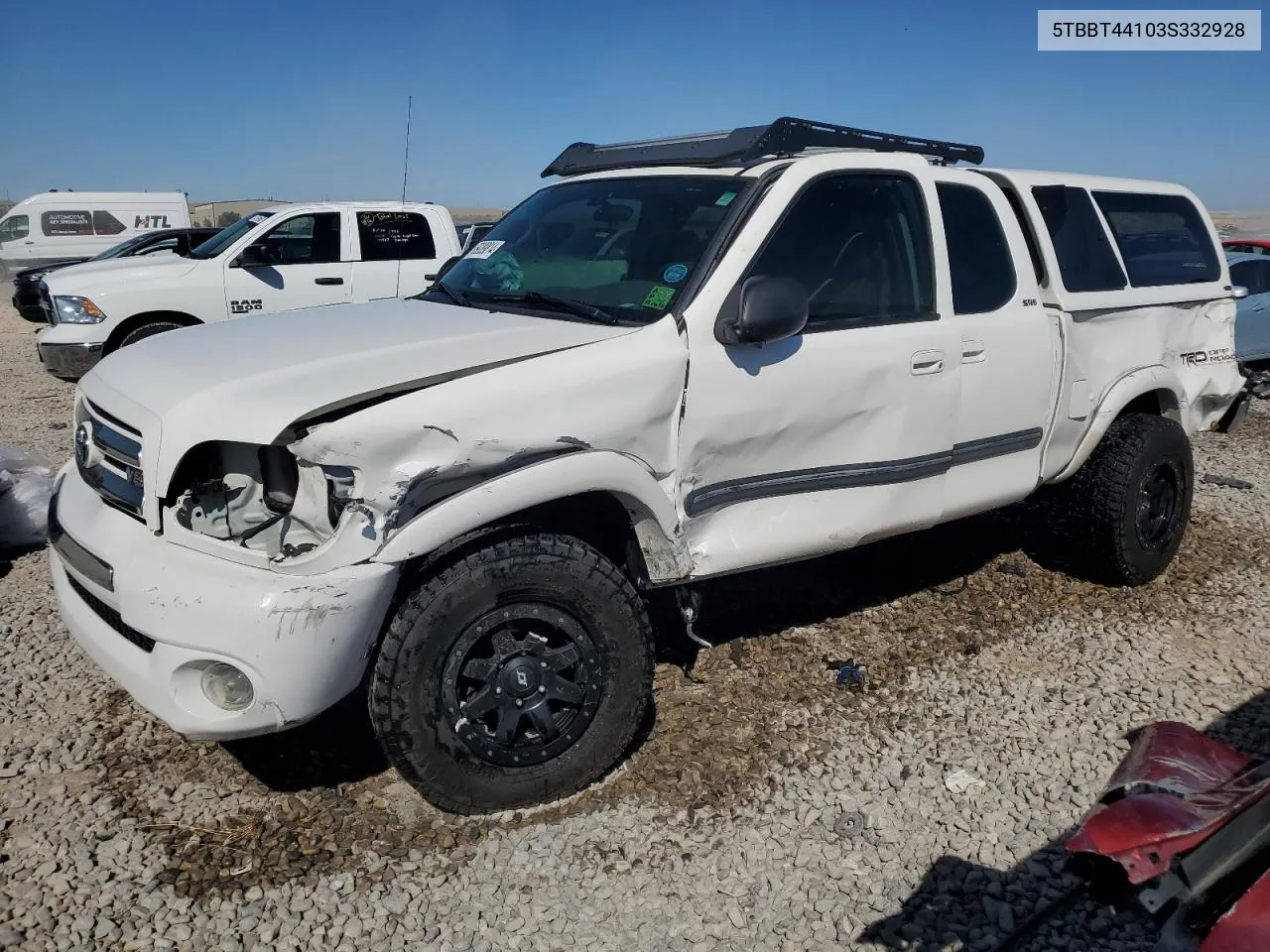 2003 Toyota Tundra Access Cab Sr5 VIN: 5TBBT44103S332928 Lot: 69289814