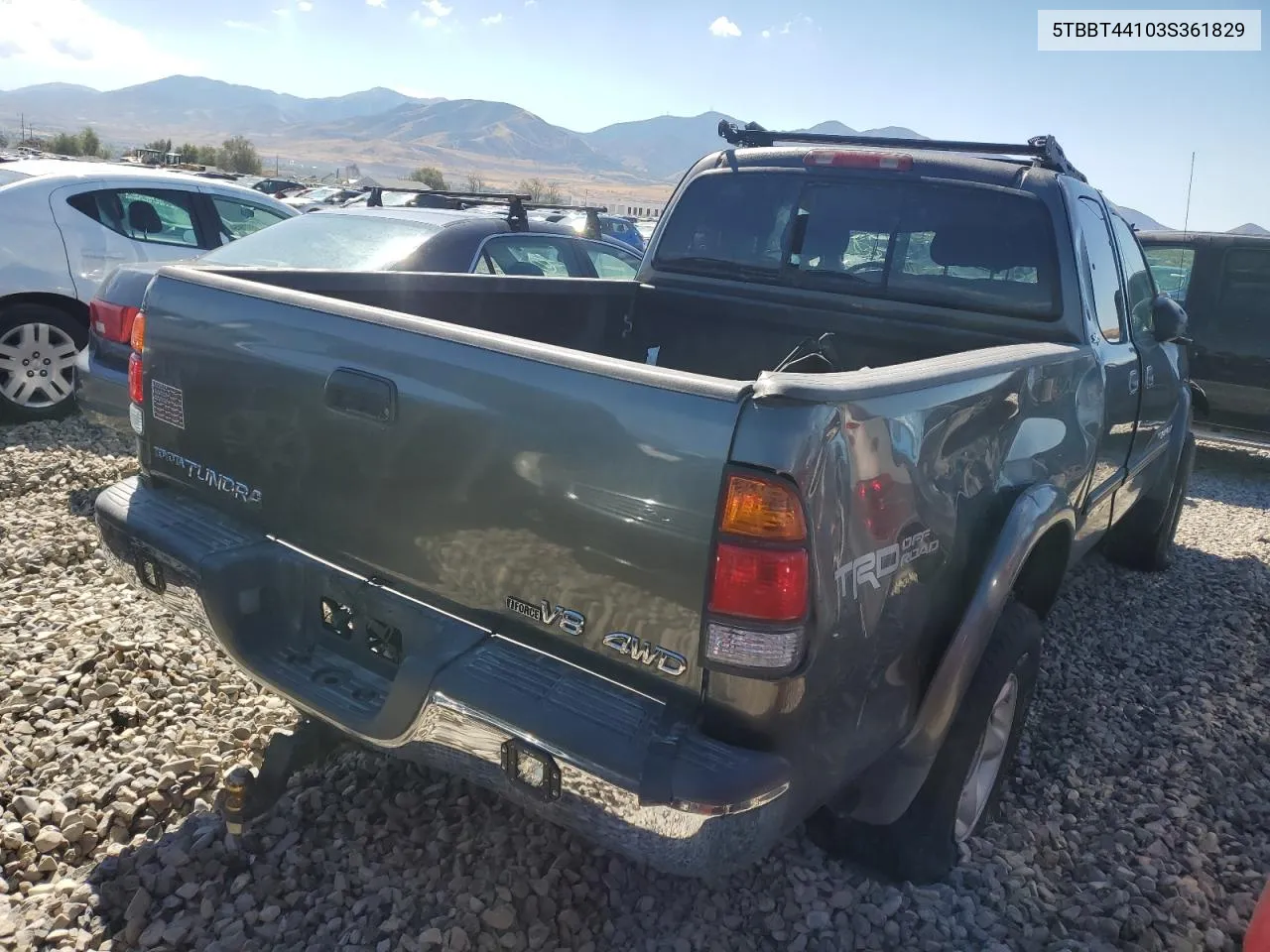 5TBBT44103S361829 2003 Toyota Tundra Access Cab Sr5