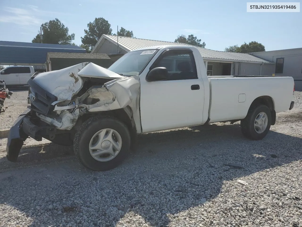 2003 Toyota Tundra VIN: 5TBJN32193S419486 Lot: 70412764