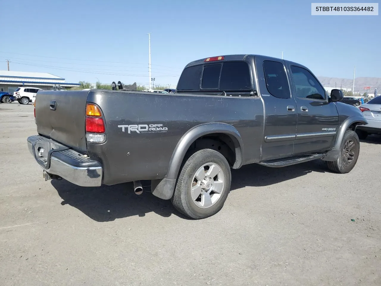 2003 Toyota Tundra Access Cab Limited VIN: 5TBBT48103S364482 Lot: 71417204