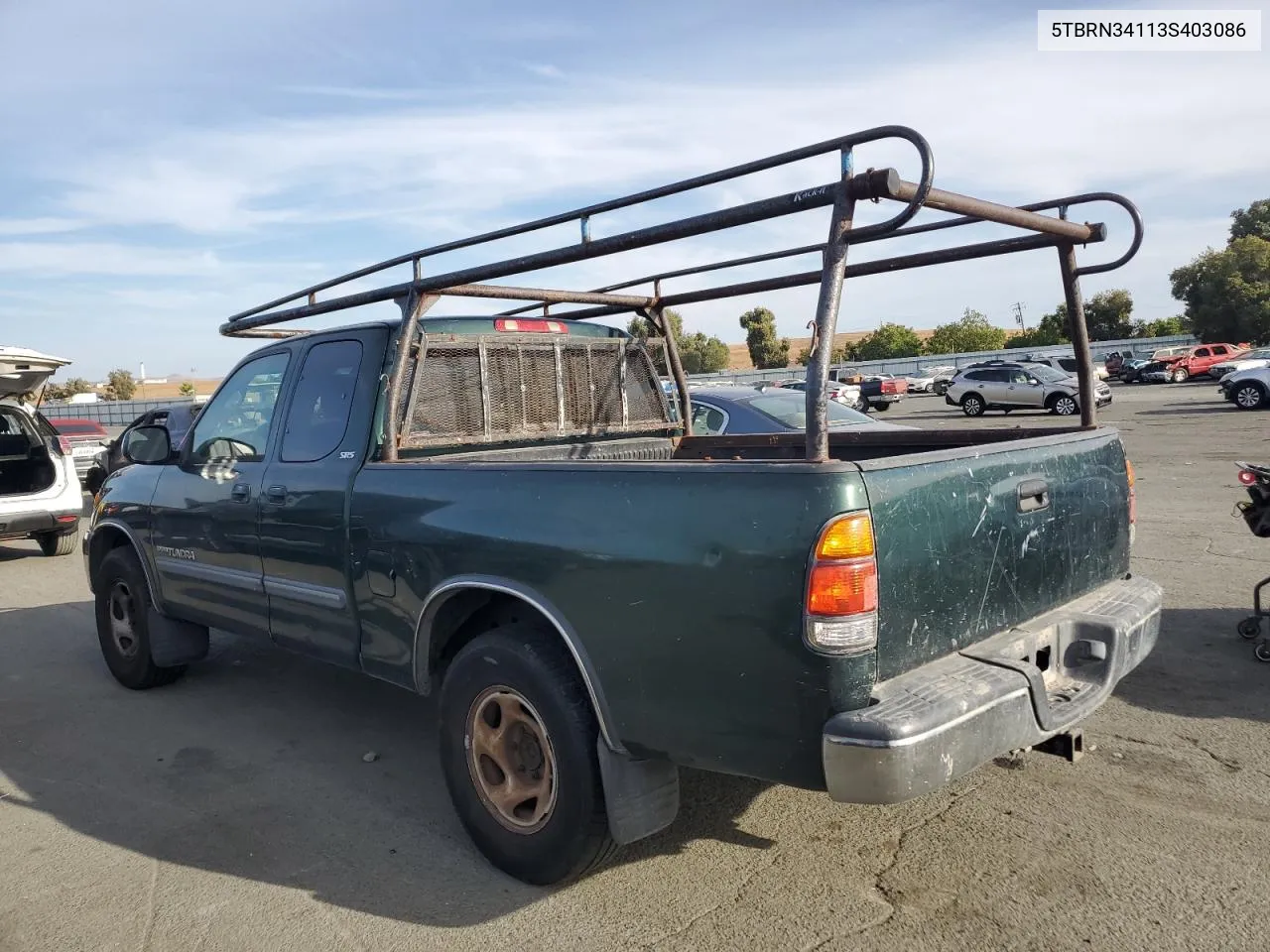 2003 Toyota Tundra Access Cab Sr5 VIN: 5TBRN34113S403086 Lot: 72217594