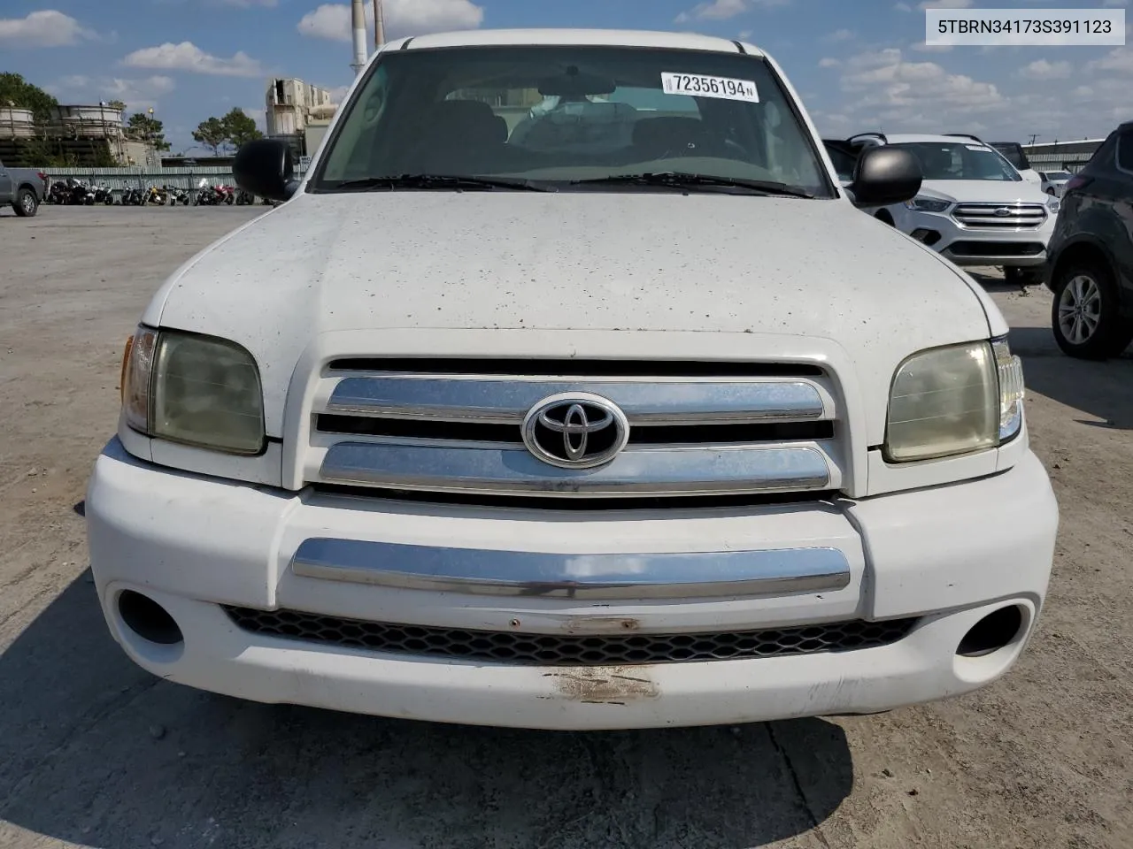 2003 Toyota Tundra Access Cab Sr5 VIN: 5TBRN34173S391123 Lot: 72356194