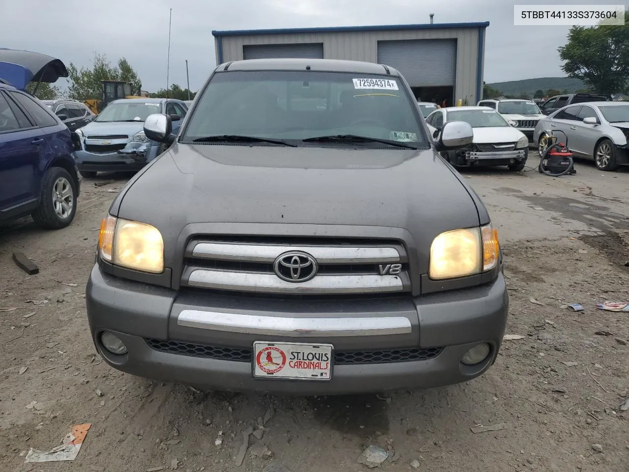 2003 Toyota Tundra Access Cab Sr5 VIN: 5TBBT44133S373604 Lot: 72594374